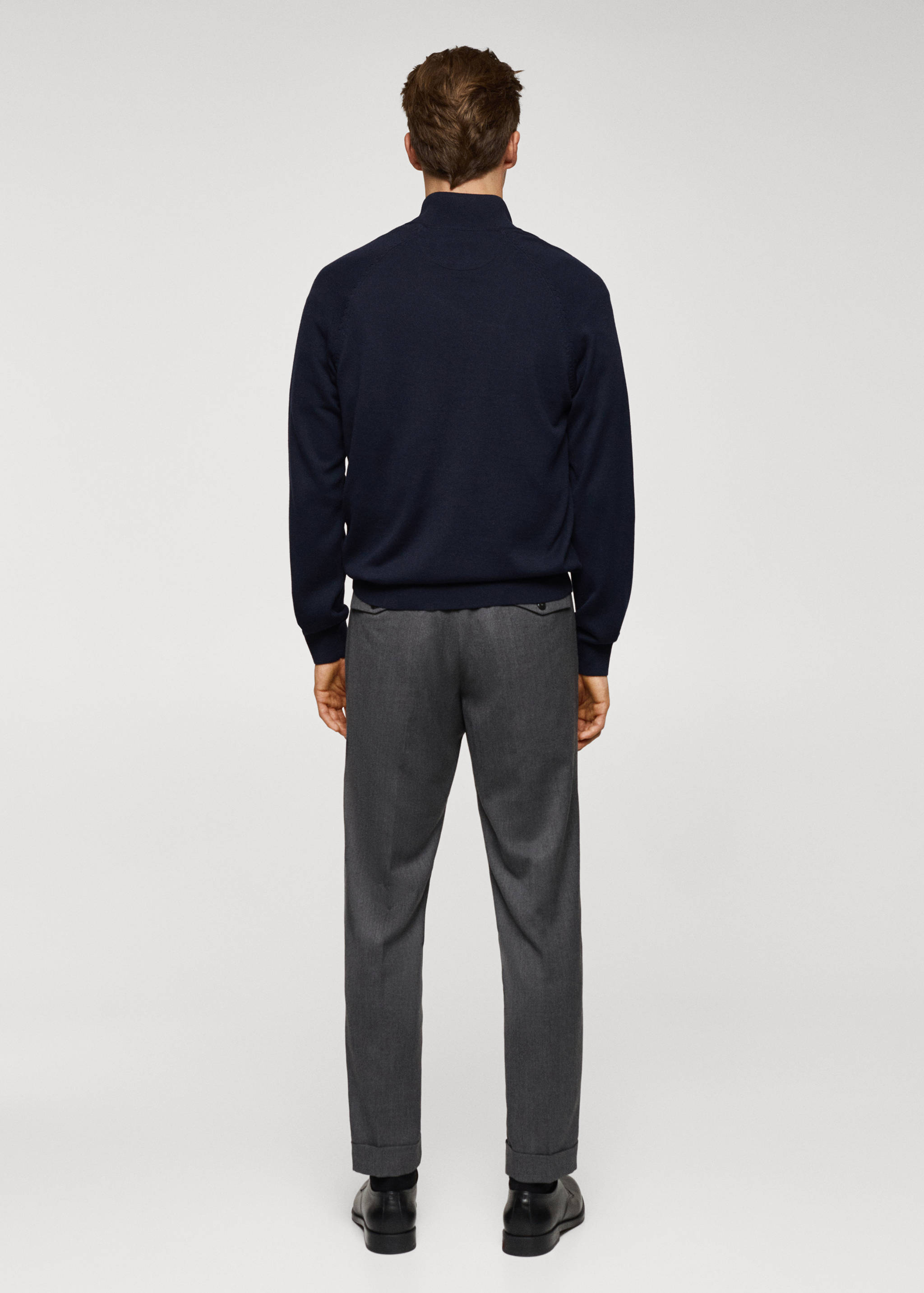 Cardigan coton zippé - Verso de l’article