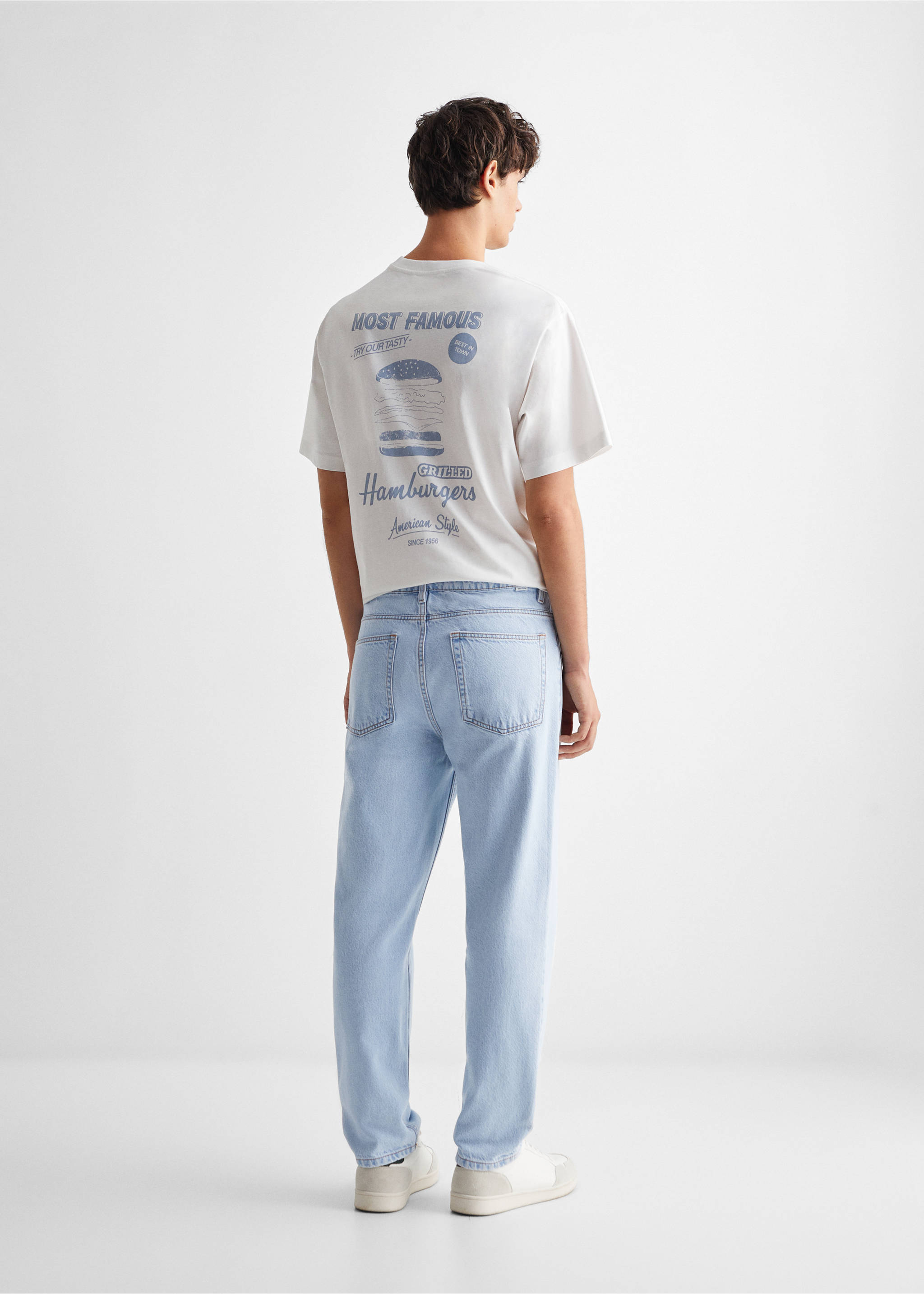 Джинсы regular fit - Обратная сторона изделия, Светло-синий. Ref: 67070658-00.