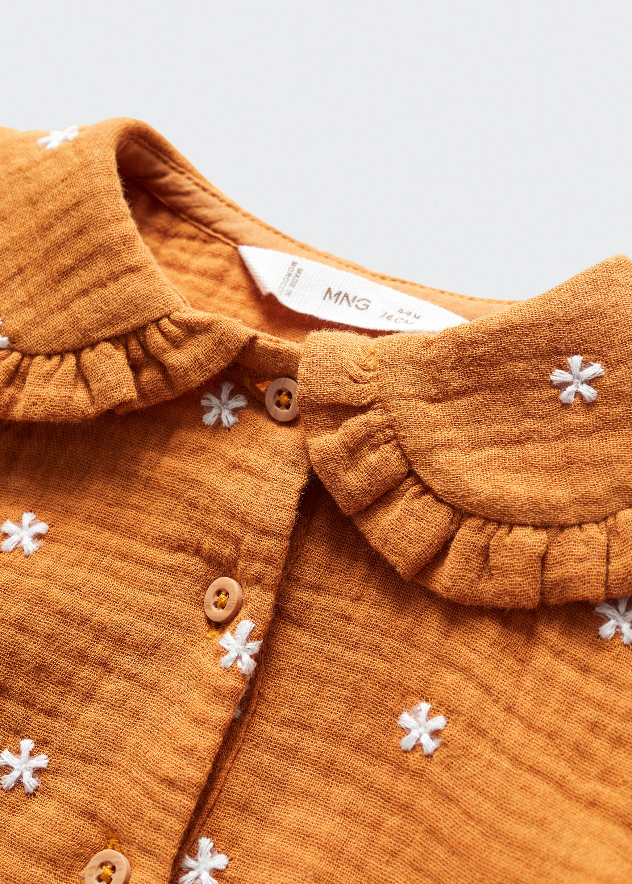 Рубашка-боди с хлопком - Деталь изделия 0