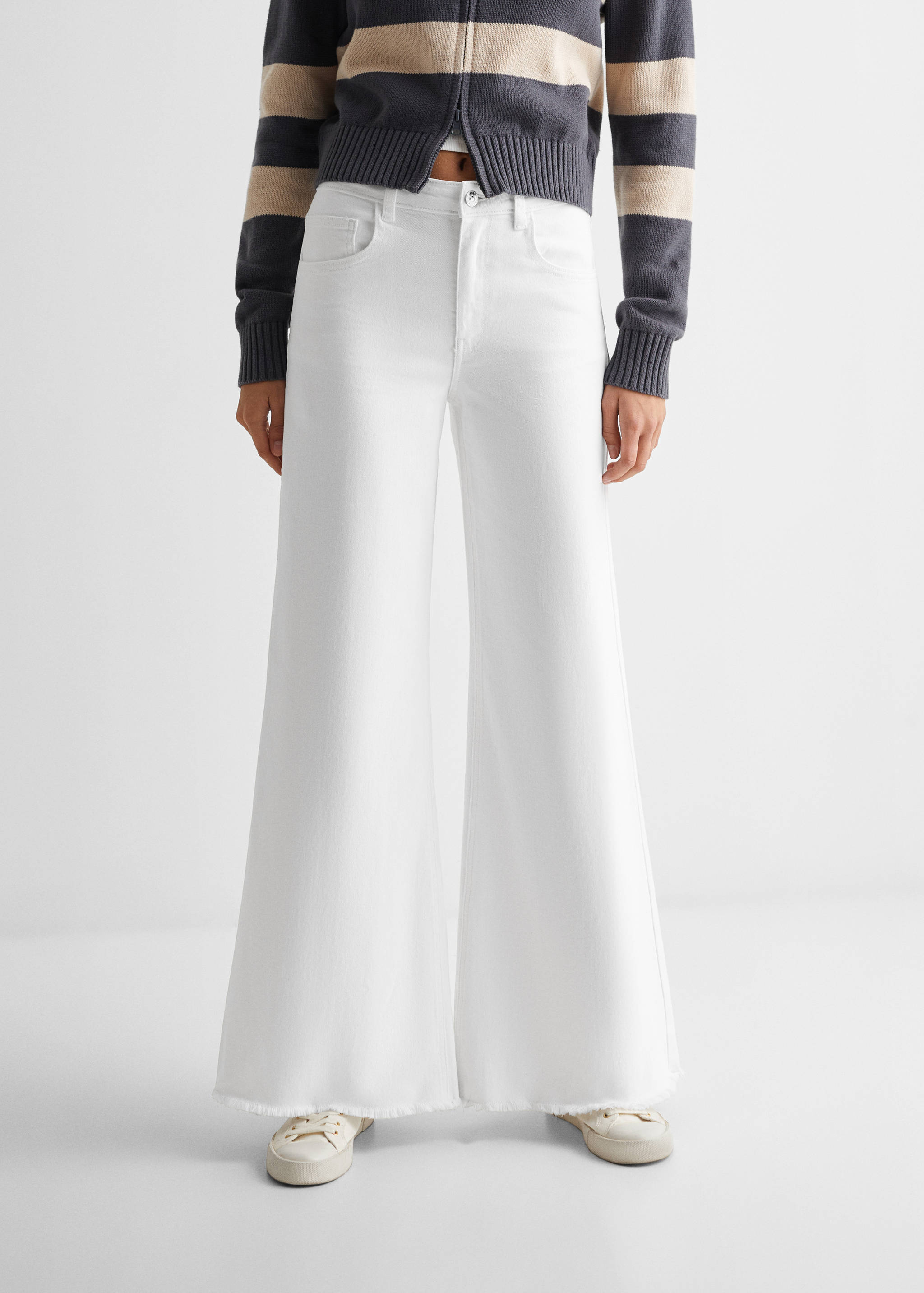 Wide leg mid-rise jeans - Details of the article 6