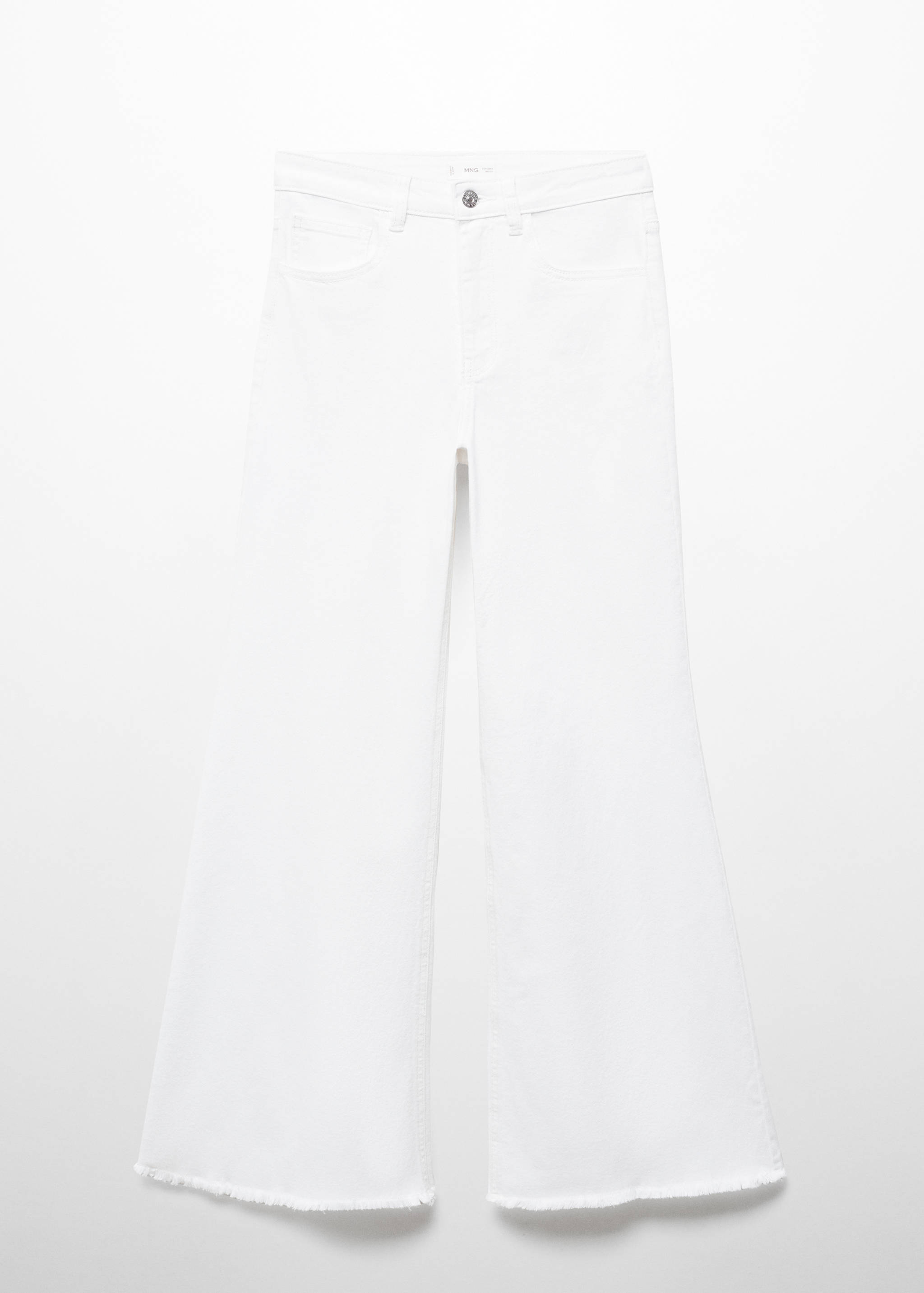 Wide leg mid-rise jeans - Article without model