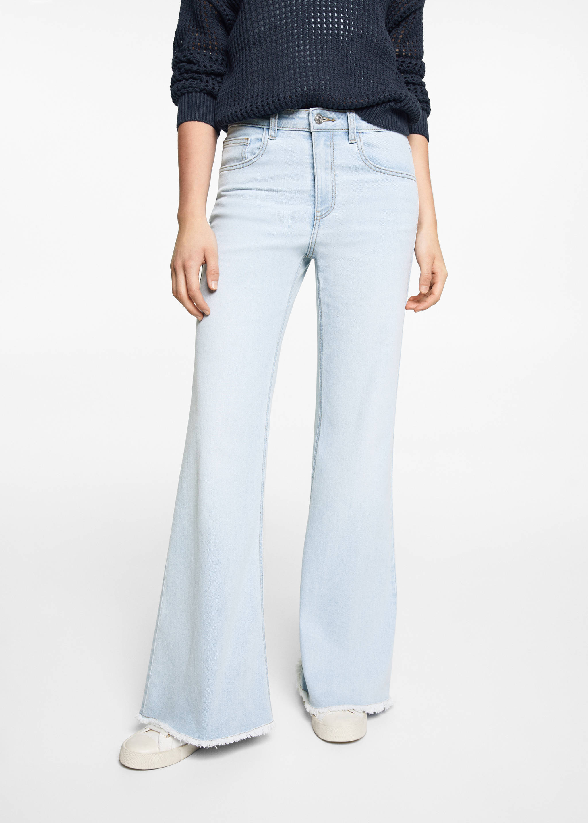 Wide leg mid-rise jeans - Details of the article 6