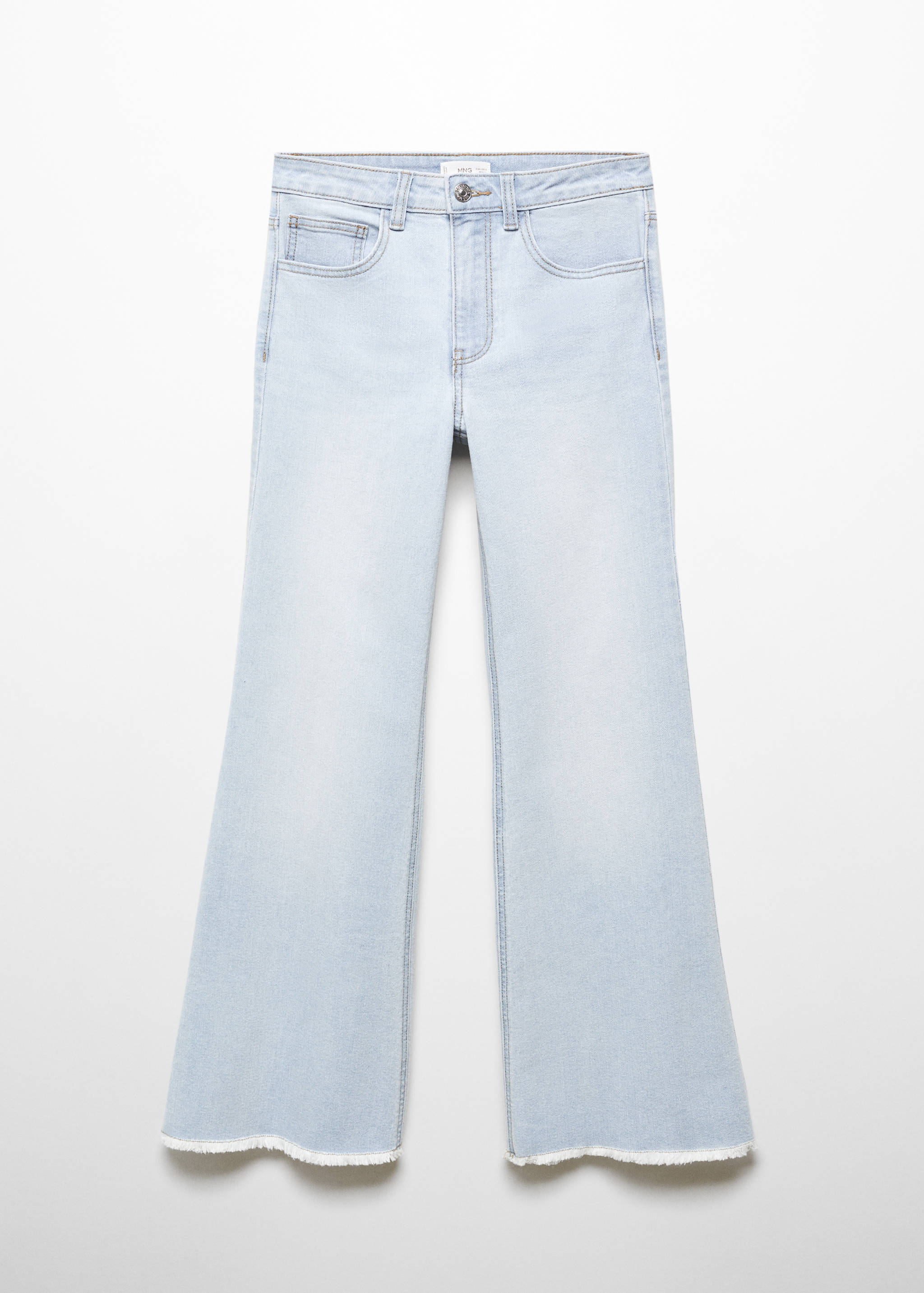 Wide leg mid-rise jeans - Article without model