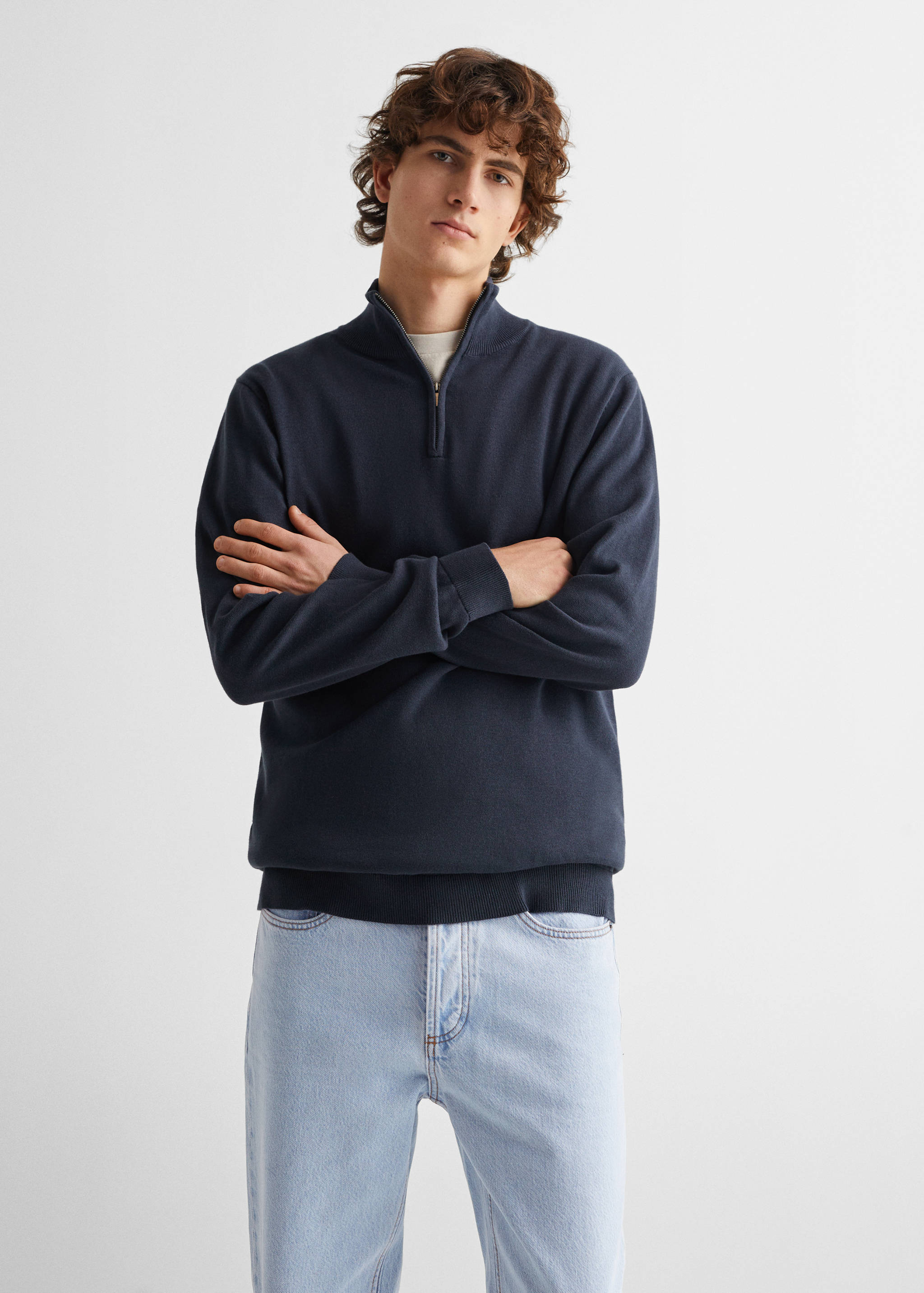 Zip neck jumper - Medium plane