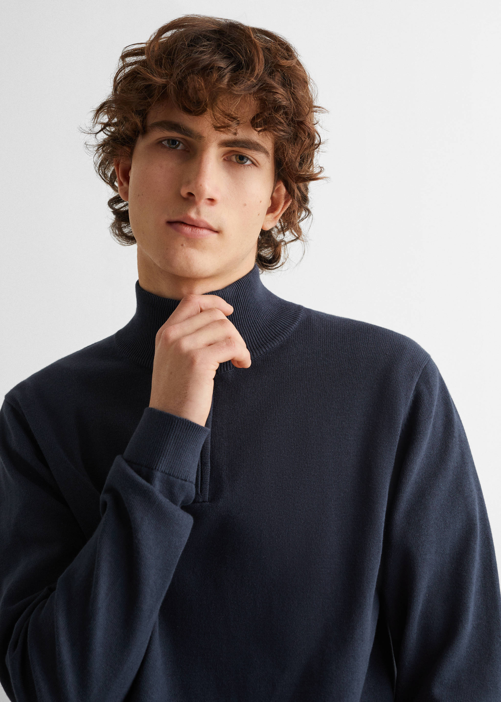 Zip neck jumper - Details of the article 1
