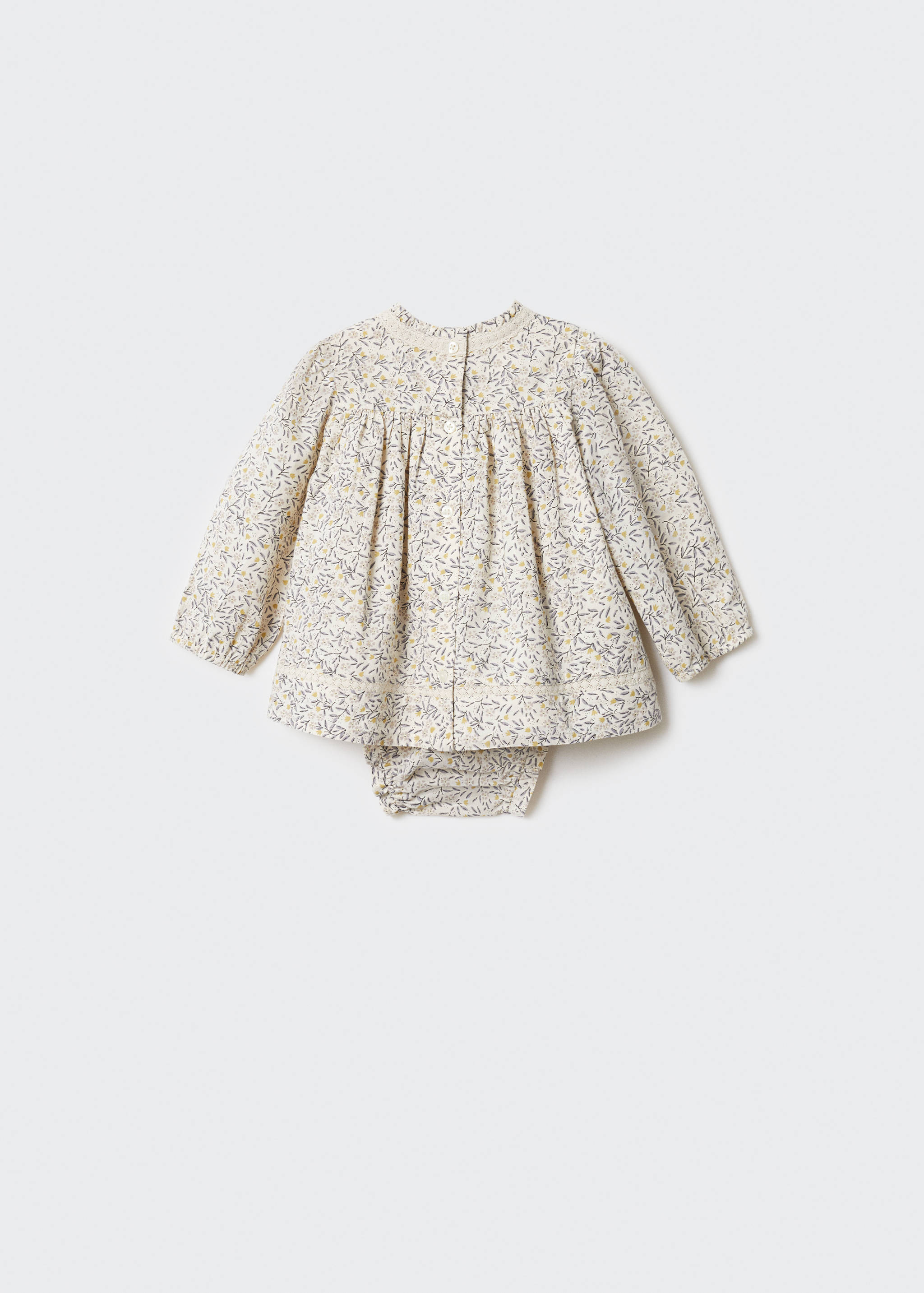 Printed cotton dress - Reverse of the article