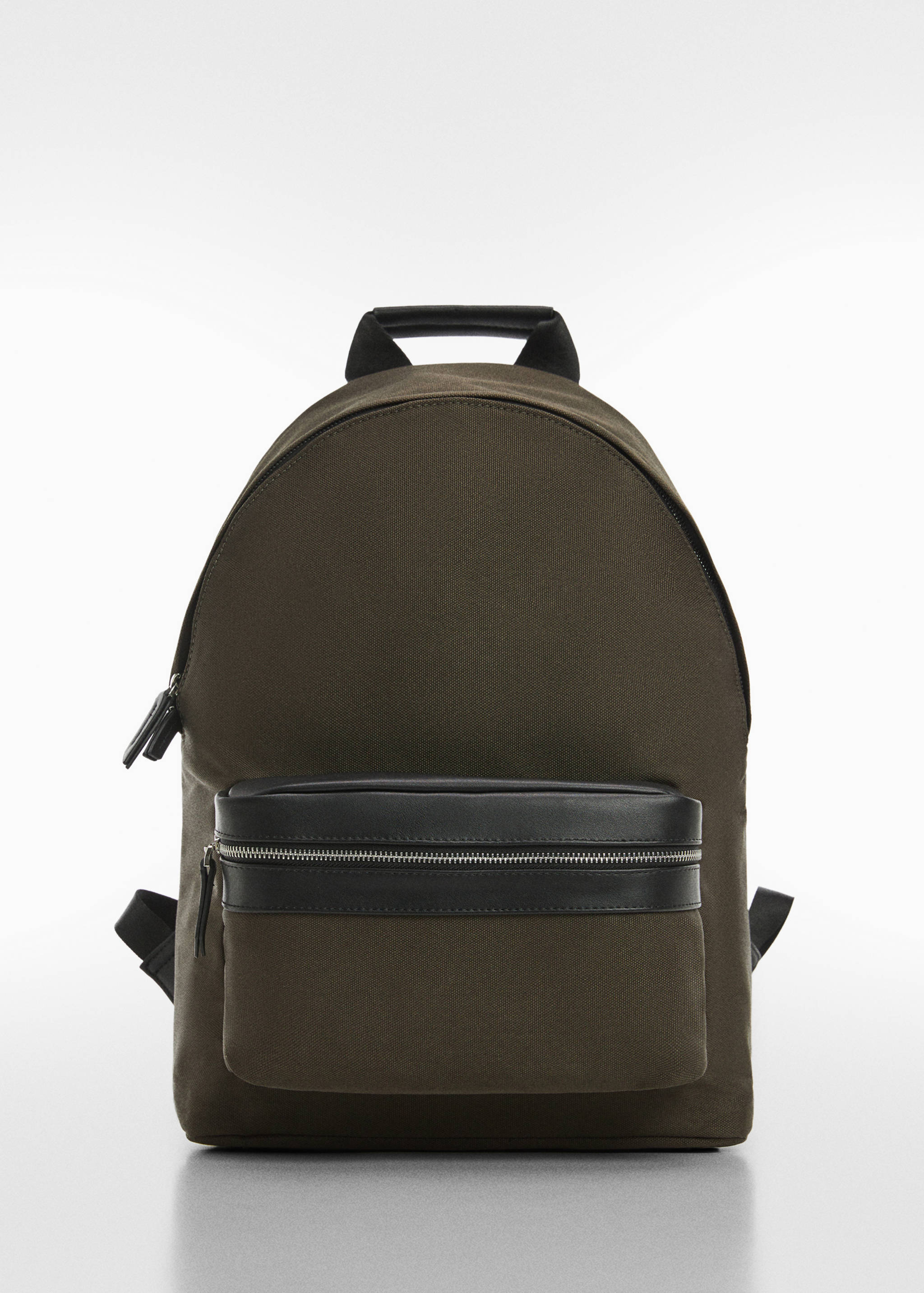 Backpack with faux-leather details - Article without model