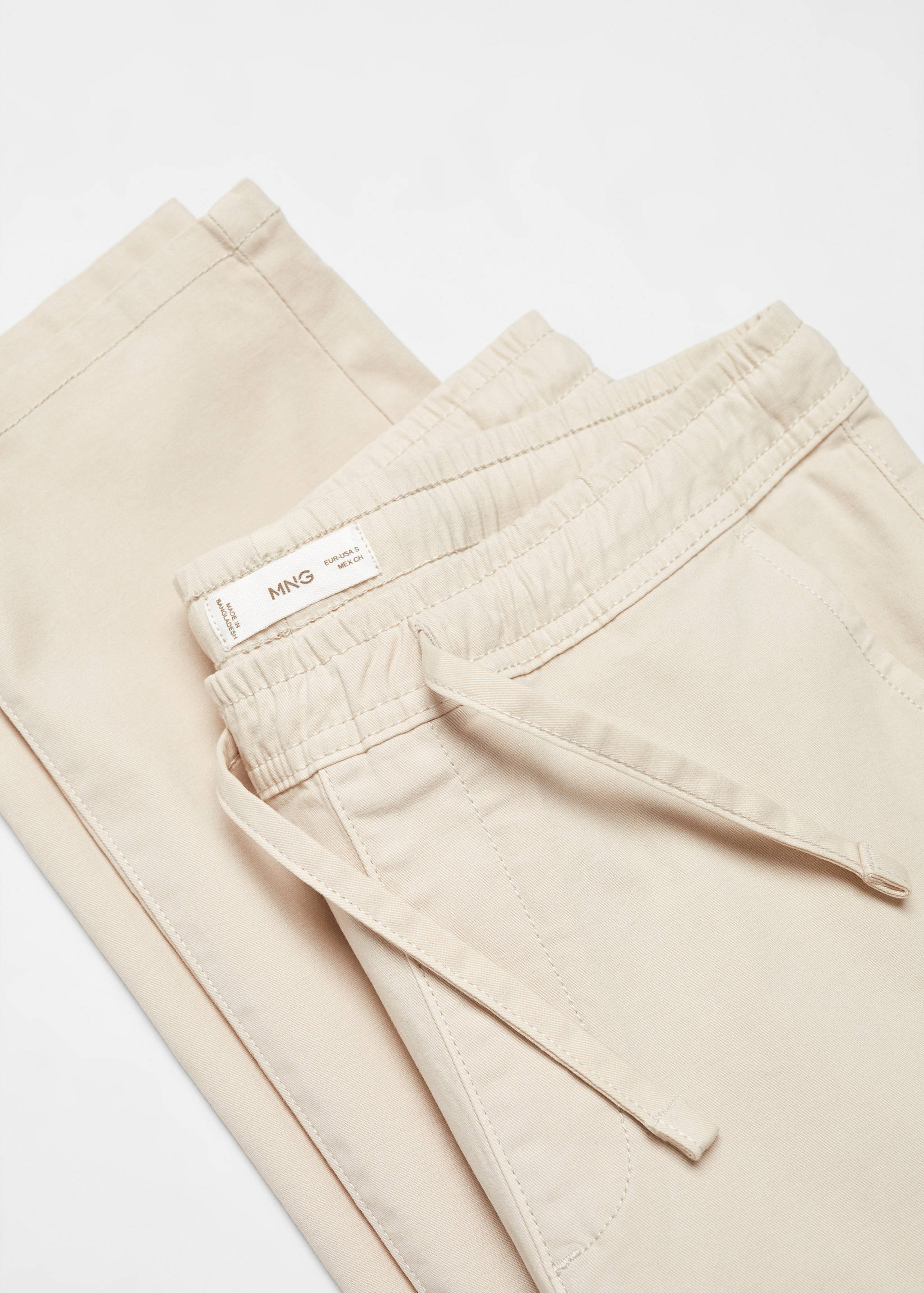 Straight-fit trousers with elastic waist - Details of the article 8