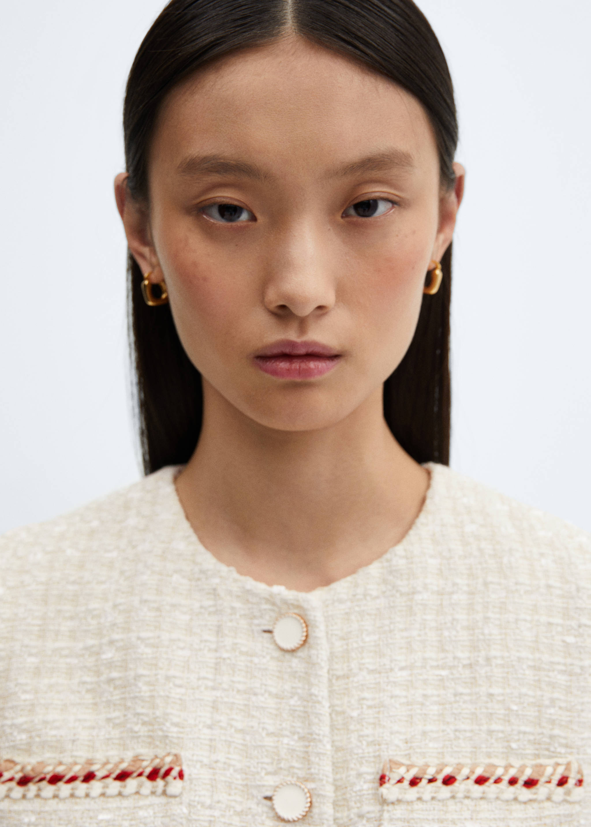 Tweed jacket with buttons - Details of the article 1