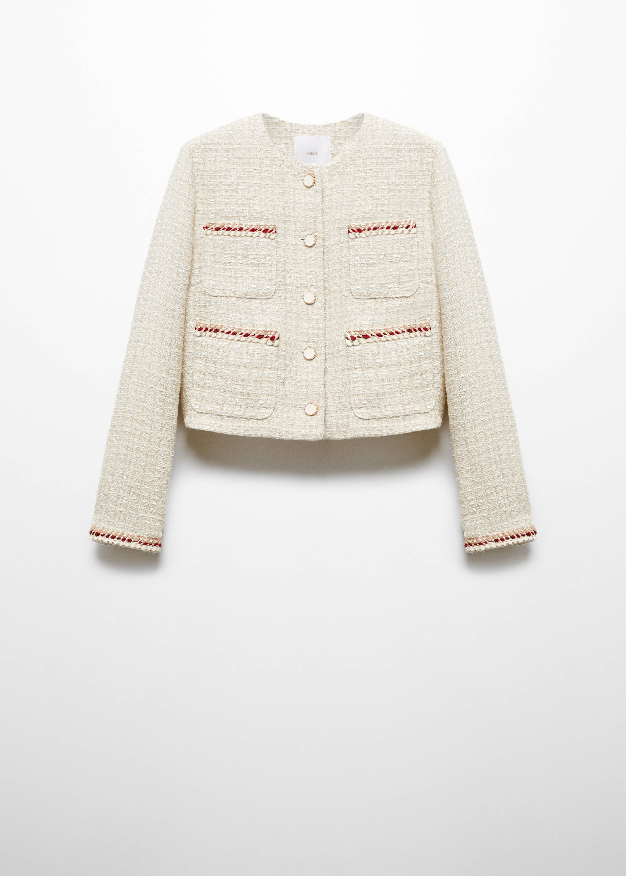 Tweed jacket with buttons - Article without model