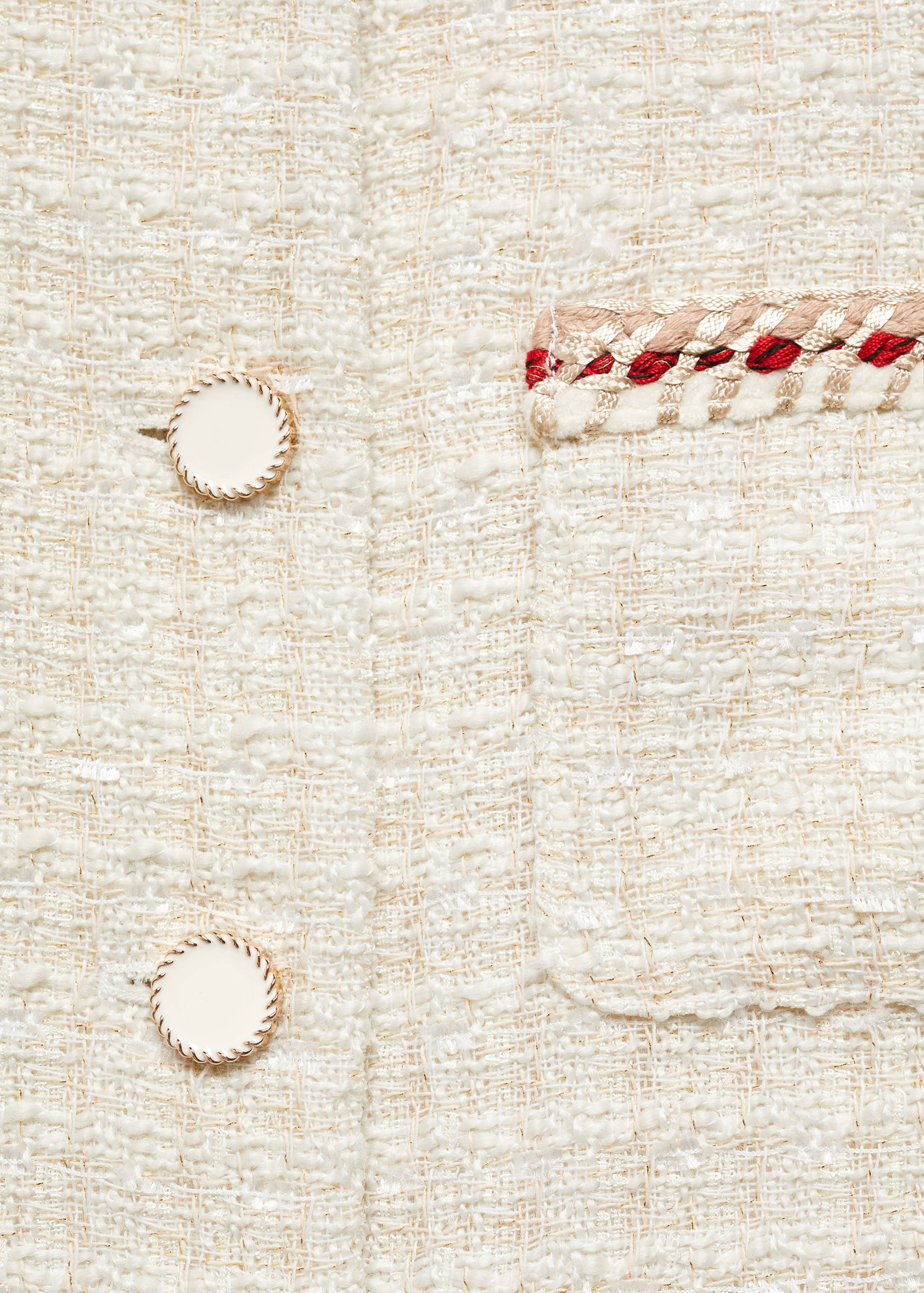 Tweed jacket with buttons - Details of the article 8