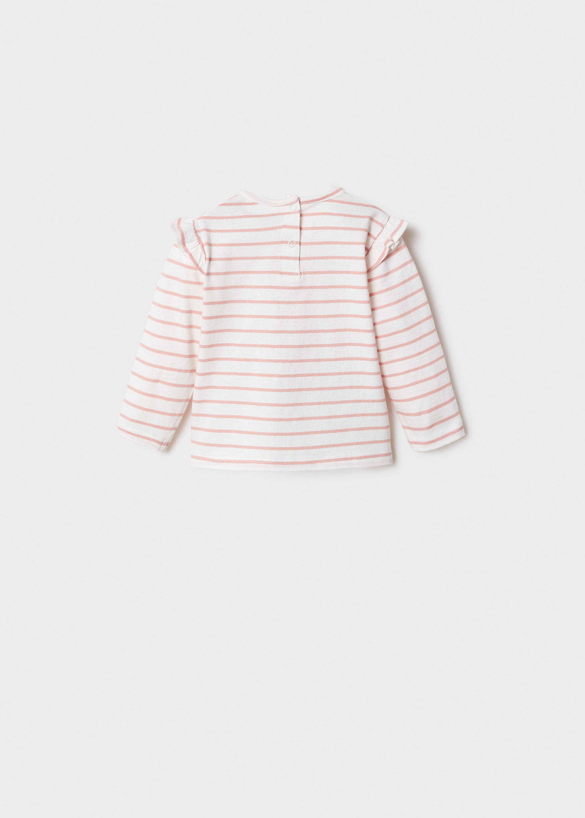 Ruffled striped t-shirt - Reverse of the article