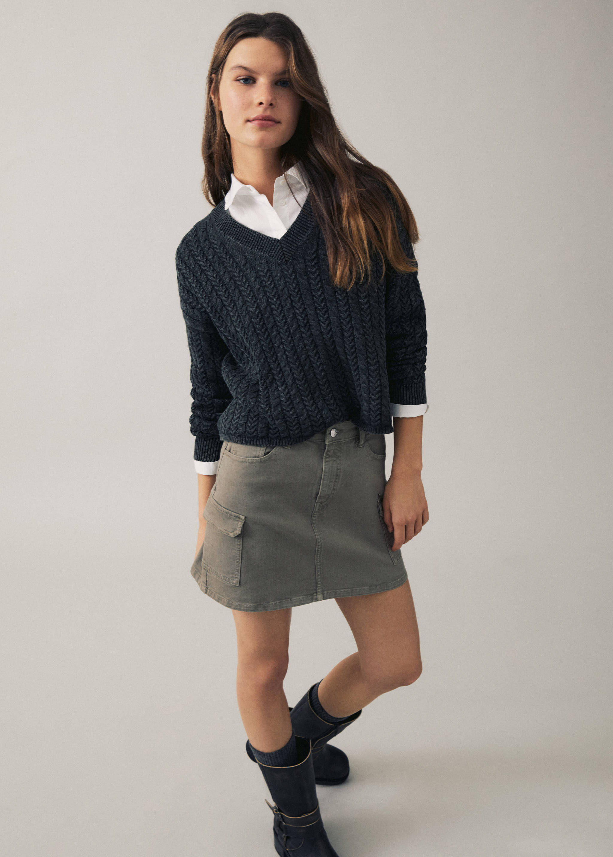 Braided knitted sweater - Details of the article 5