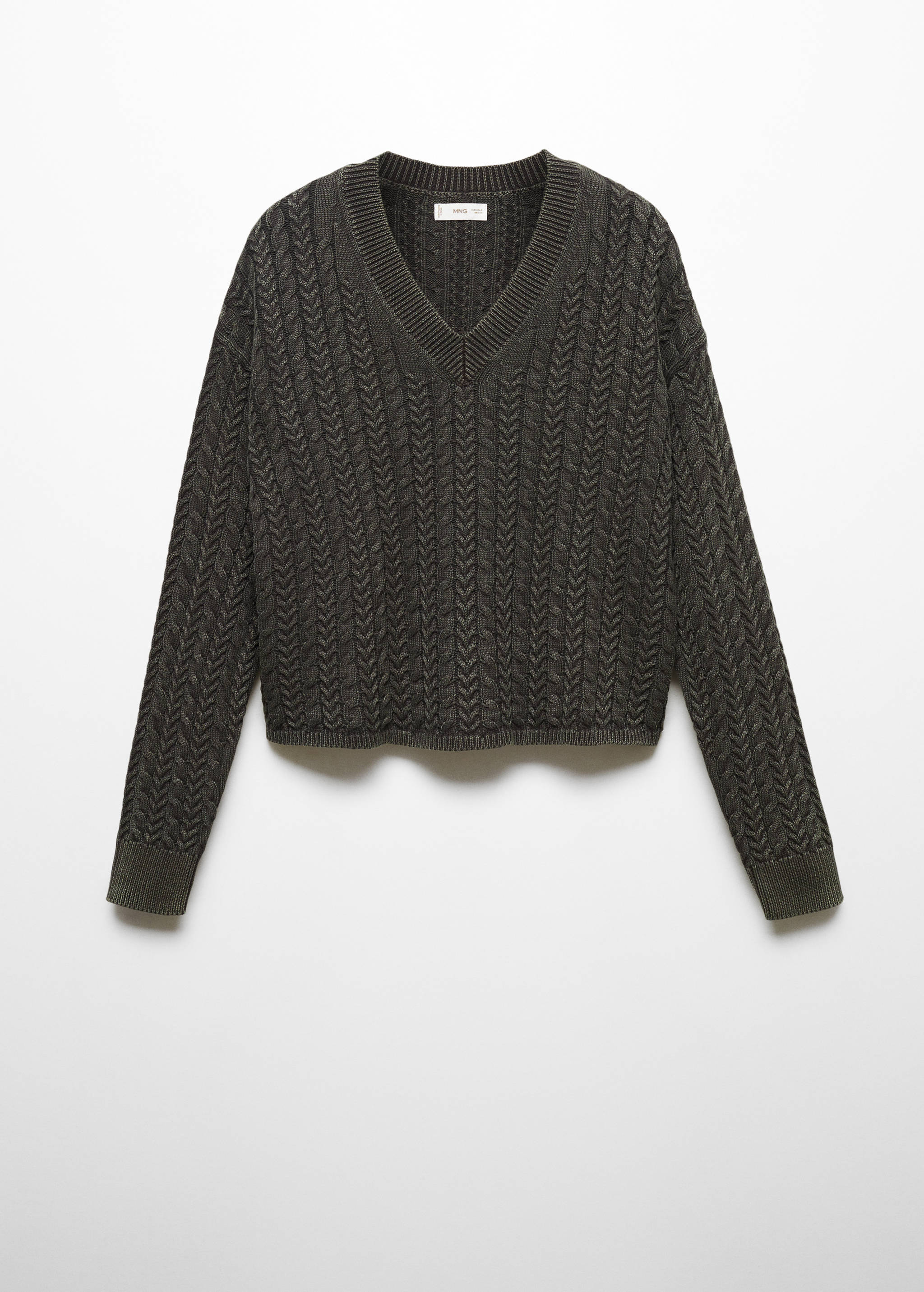 Braided knitted sweater - Article without model