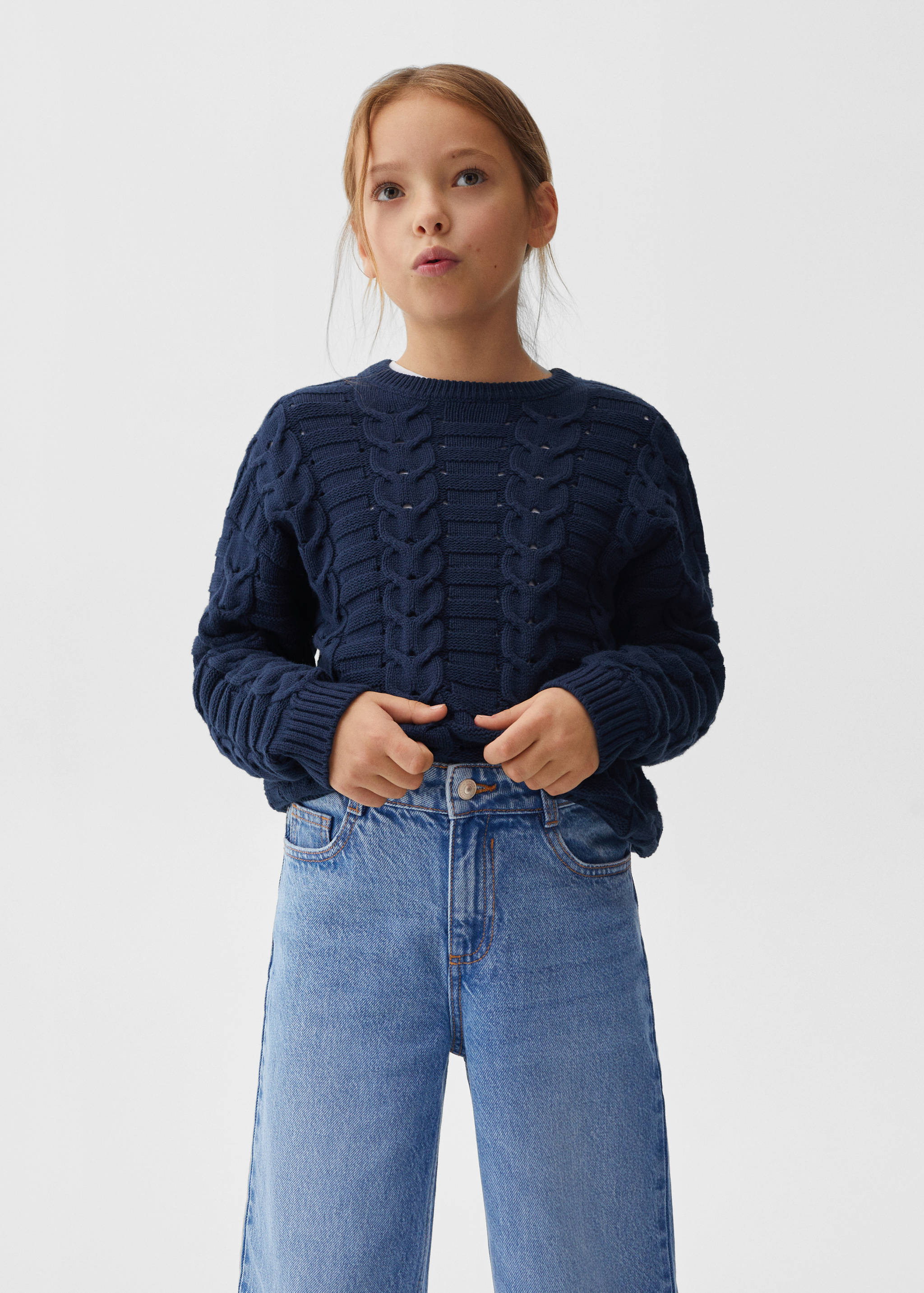 Jeans wide leg - Plano medio