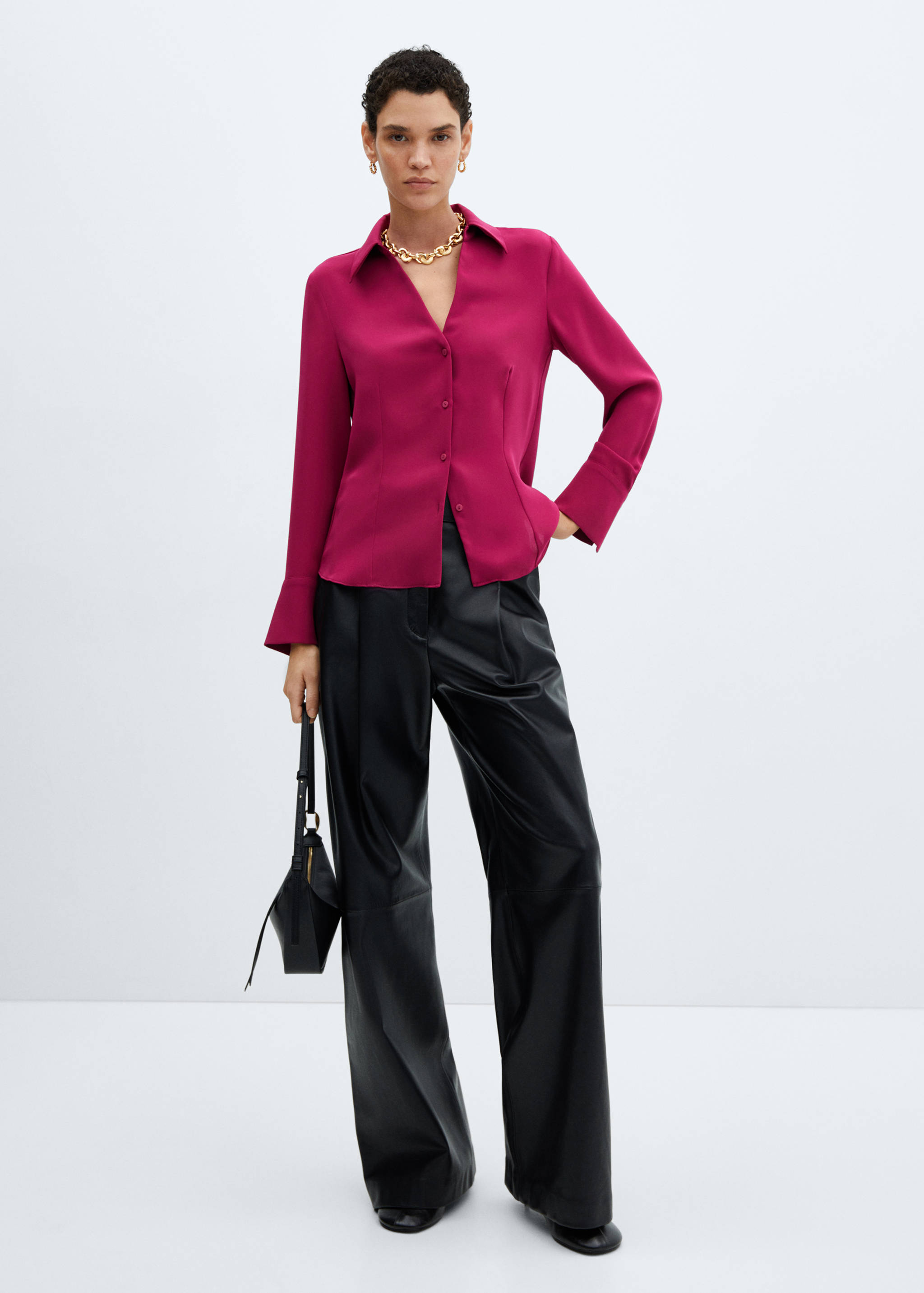 Chemise fluide détail coutures - Plan général