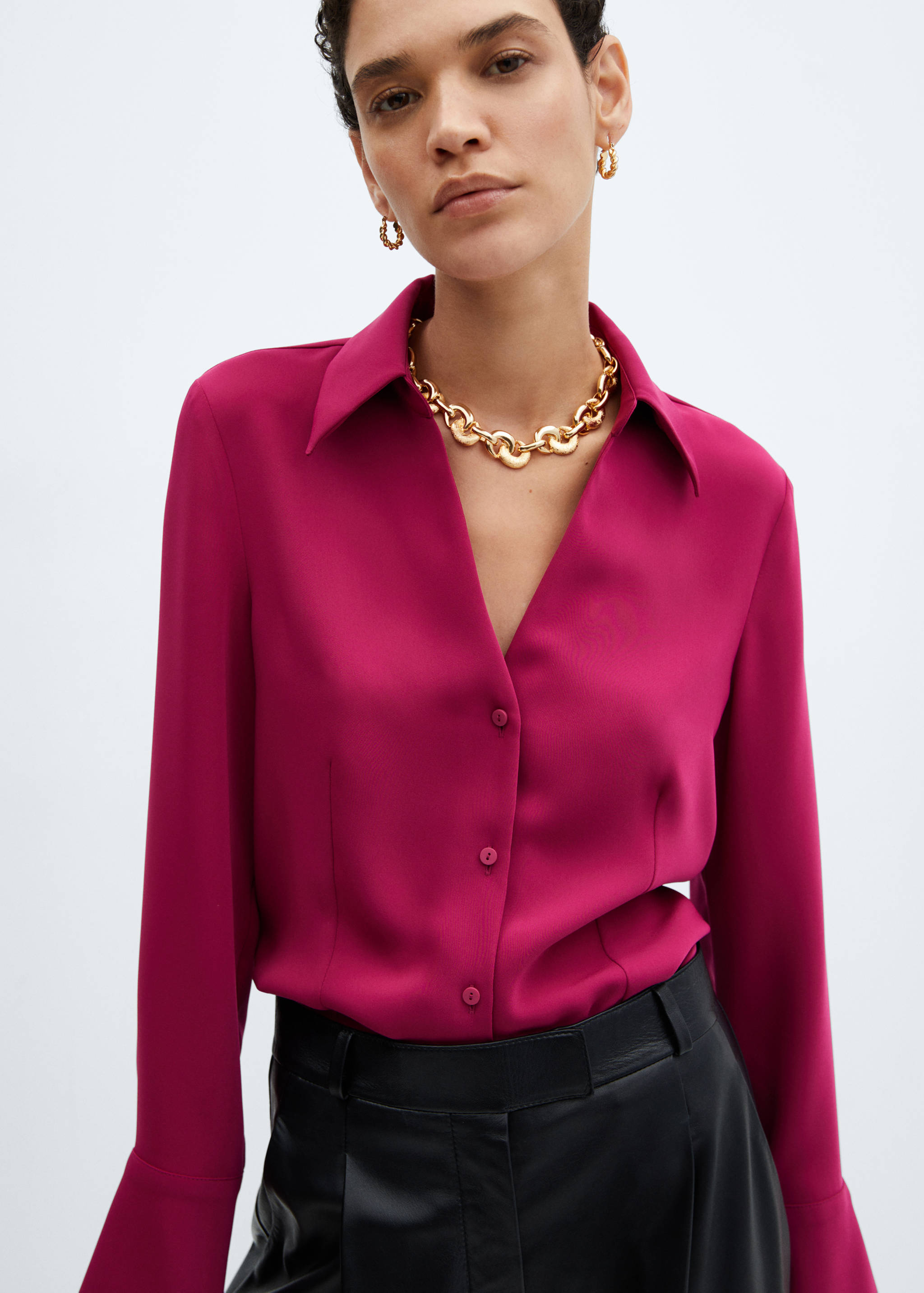 Chemise fluide détail coutures - Détail de l'article 1