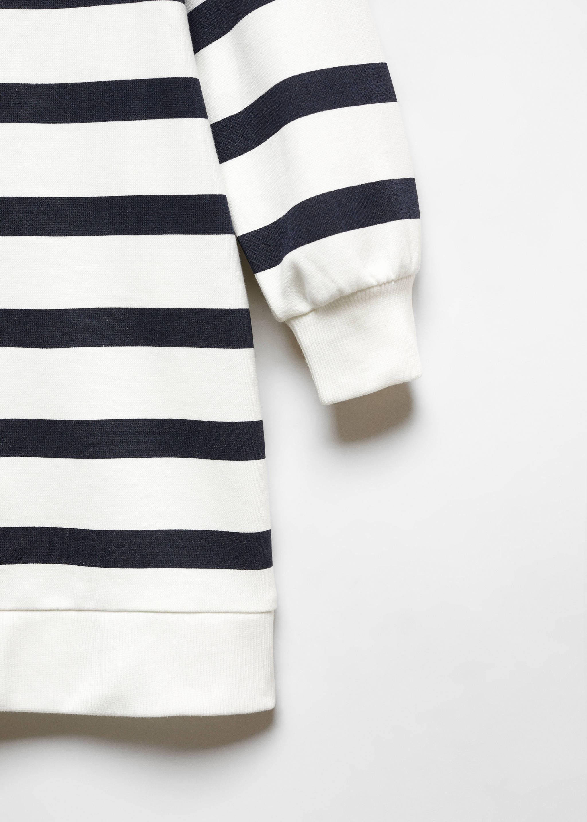 Striped sweatshirt dress - Details of the article 8