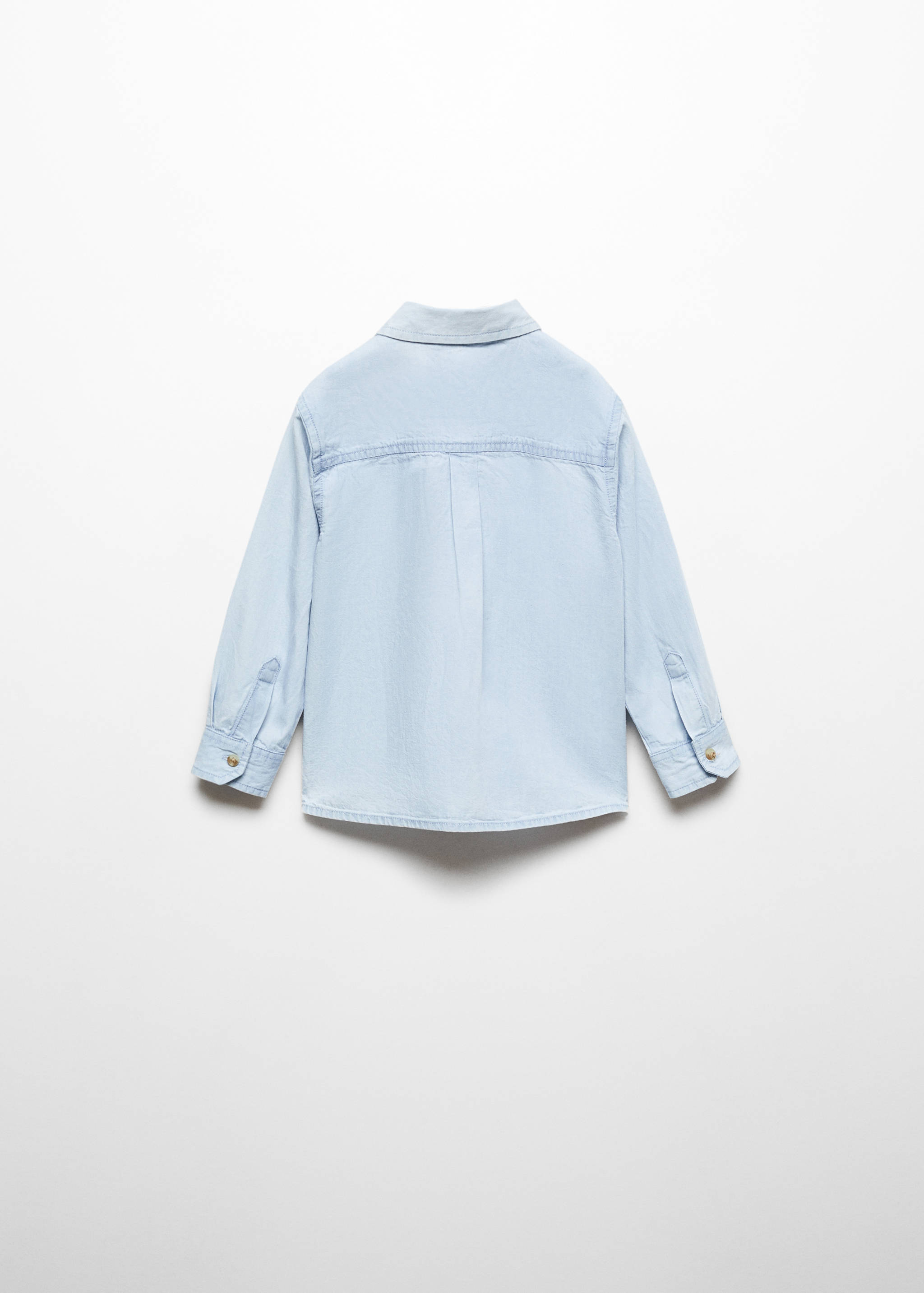 Бавовняна сорочка з кишенями - Зворотна сторона товару