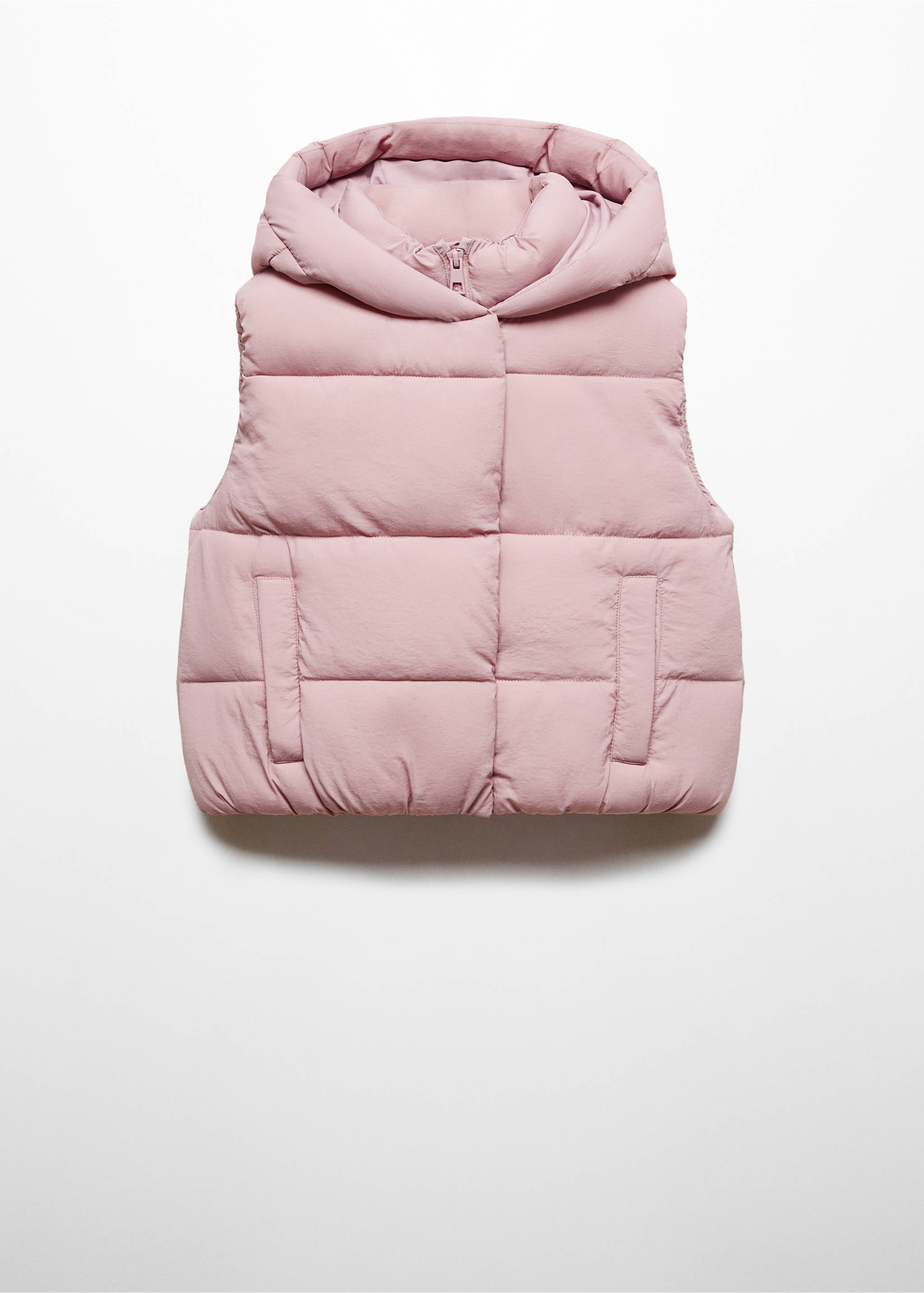 Gilet matelassé à capuche - Article sans modèle, Lavande. Ref: 67073685-00.