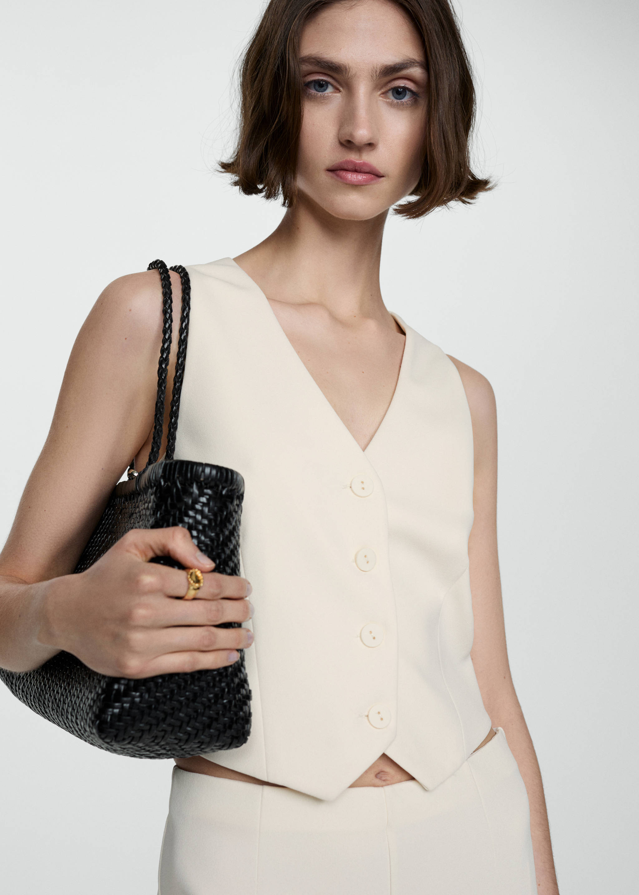 Suit vest with buttons - Medium plane