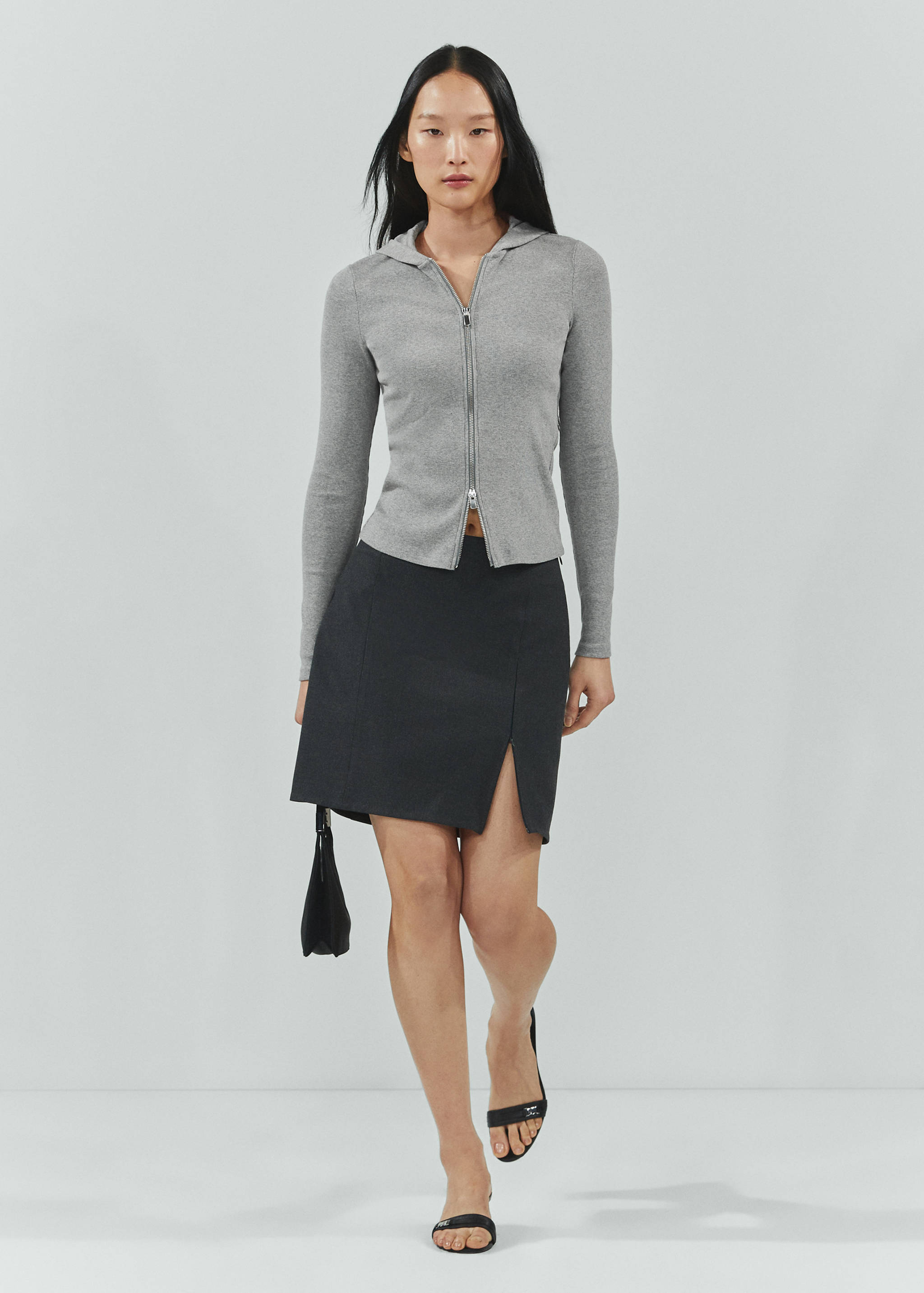 Sudadera capucha cremallera - Plano general