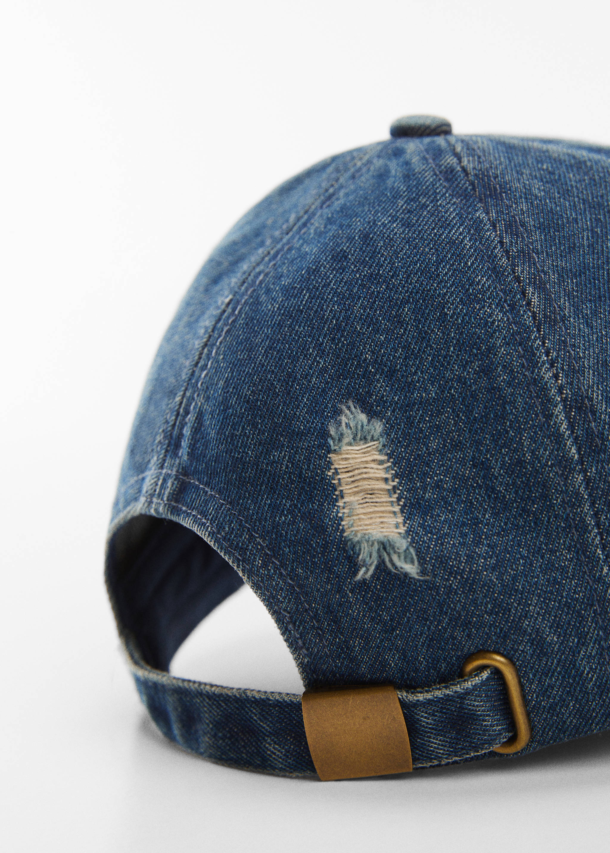 Casquette déchirée denim - Détail de l'article 1