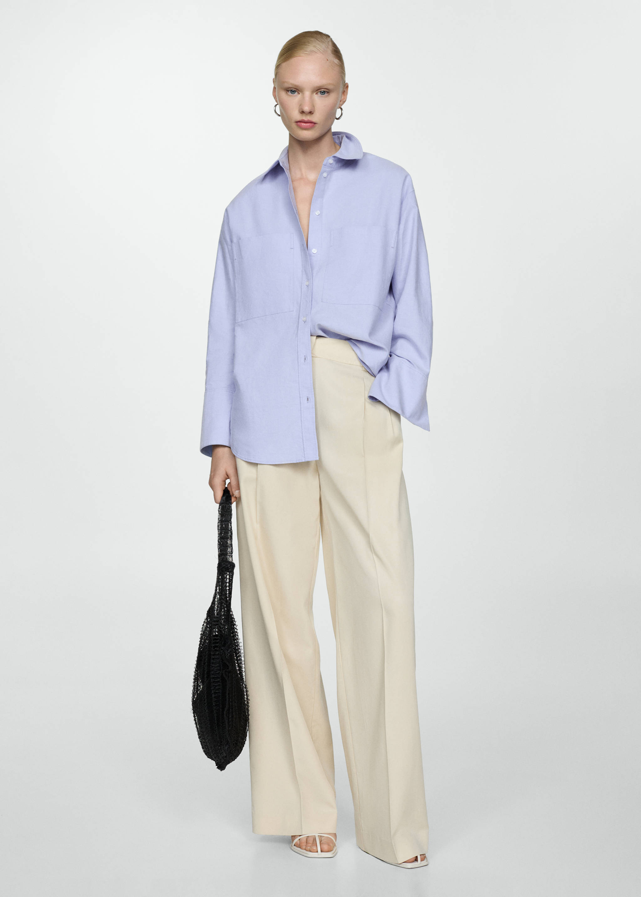 Chemise en coton avec poches - Plan général