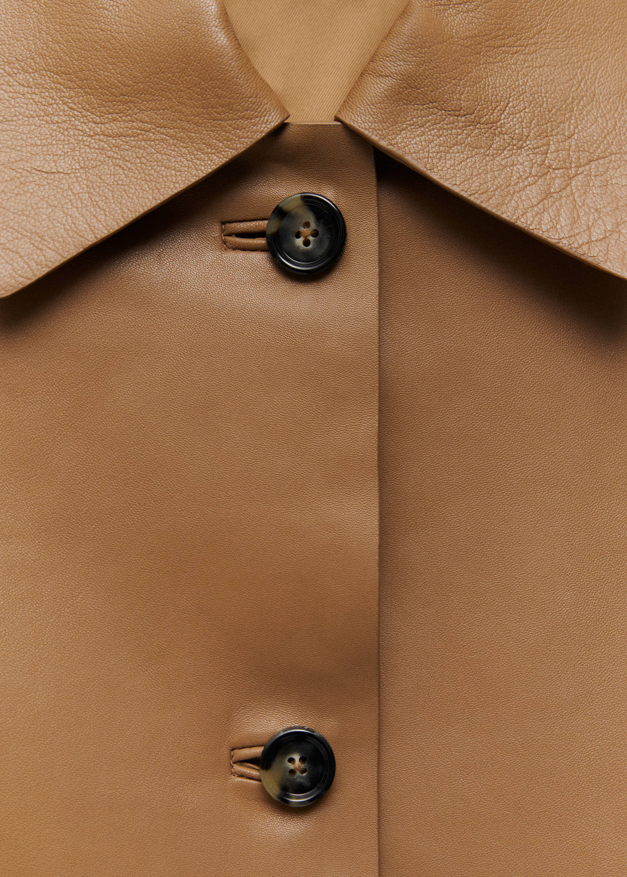 Veste 100 % cuir boutons - Détail de l'article 8