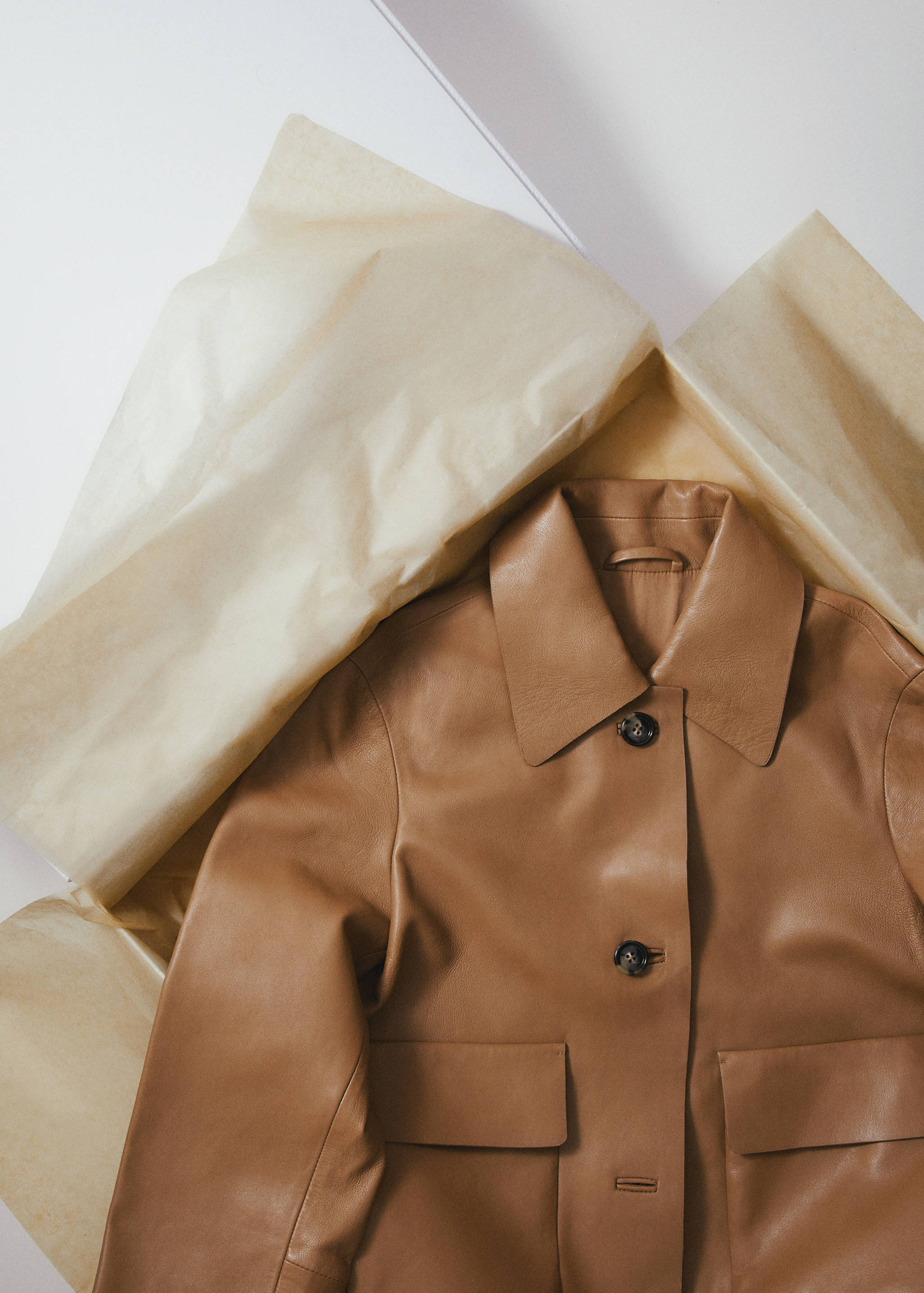 Veste 100 % cuir boutons - Détail de l'article 9