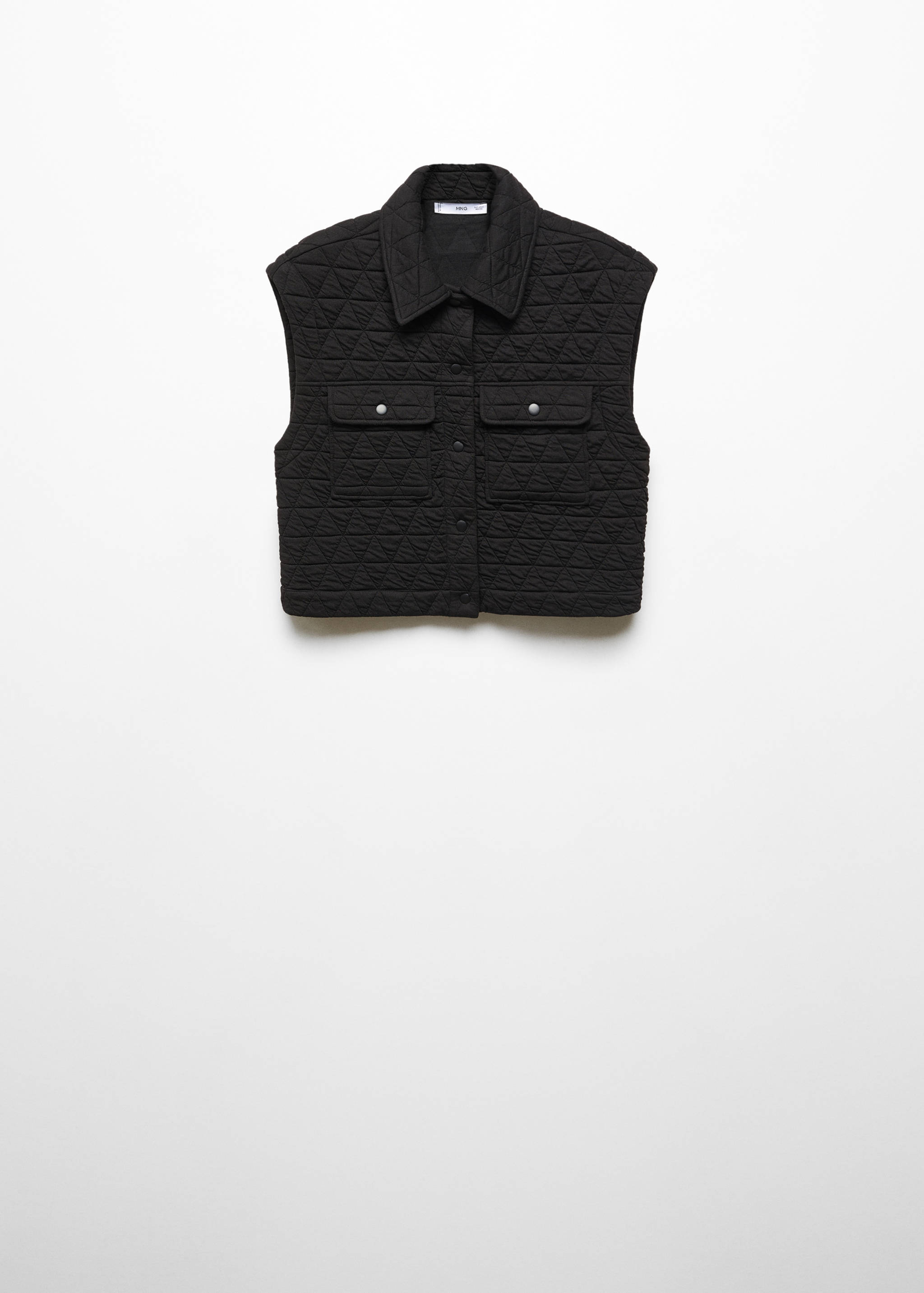 Quilted gilet with buttons - Article without model