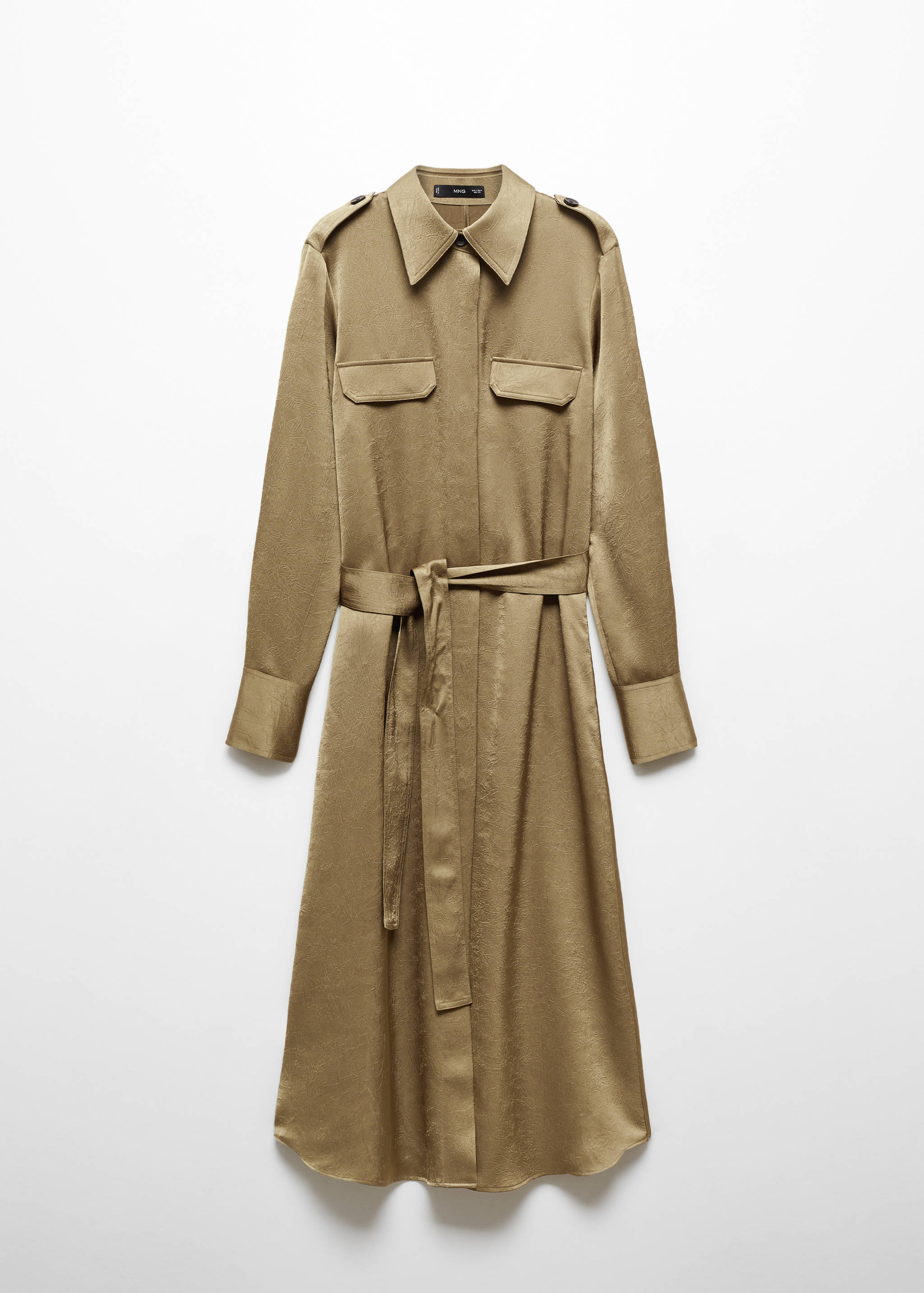 Satin shirt dress - Article without model