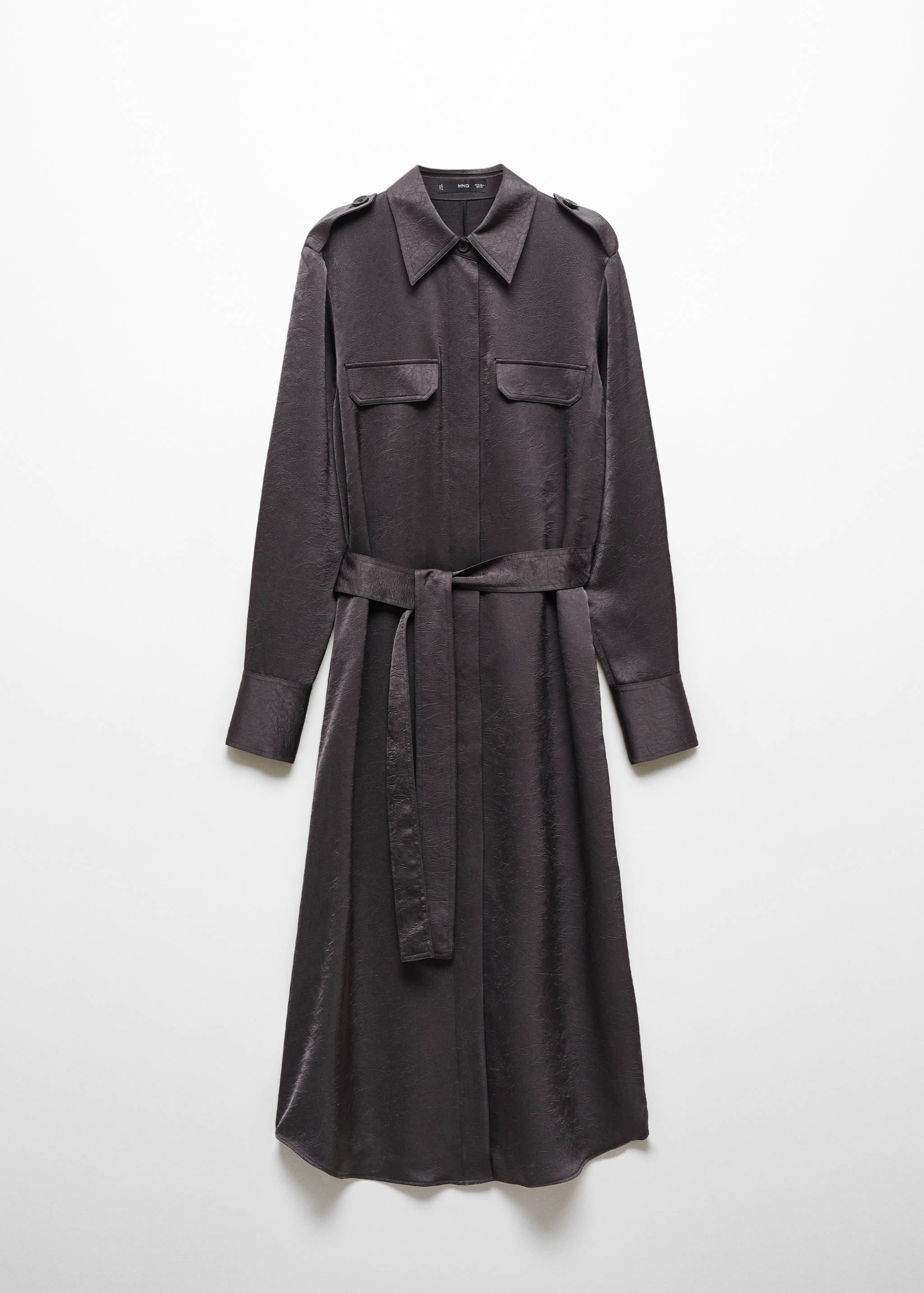 Satin shirt dress - Article without model