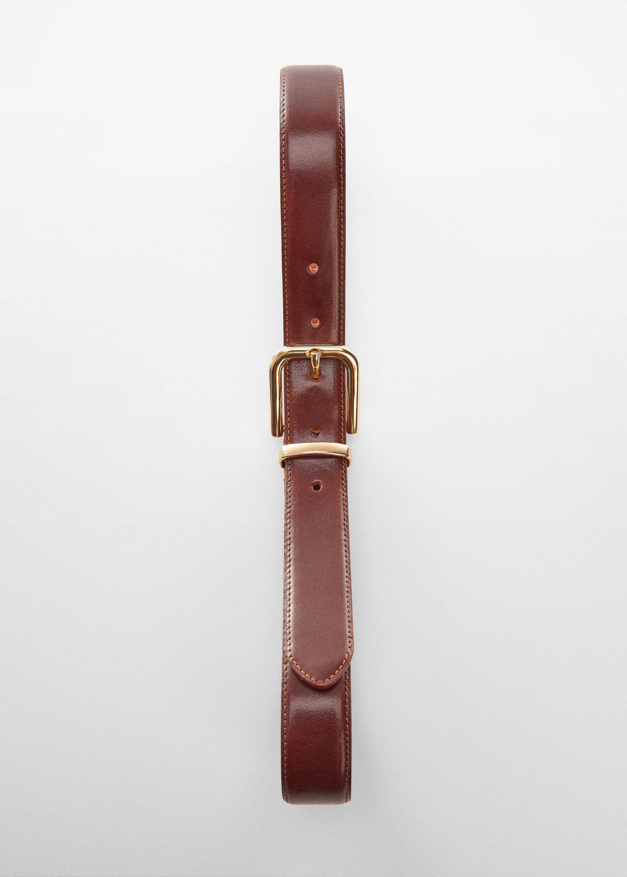 Buckle leather belt - Details of the article 1