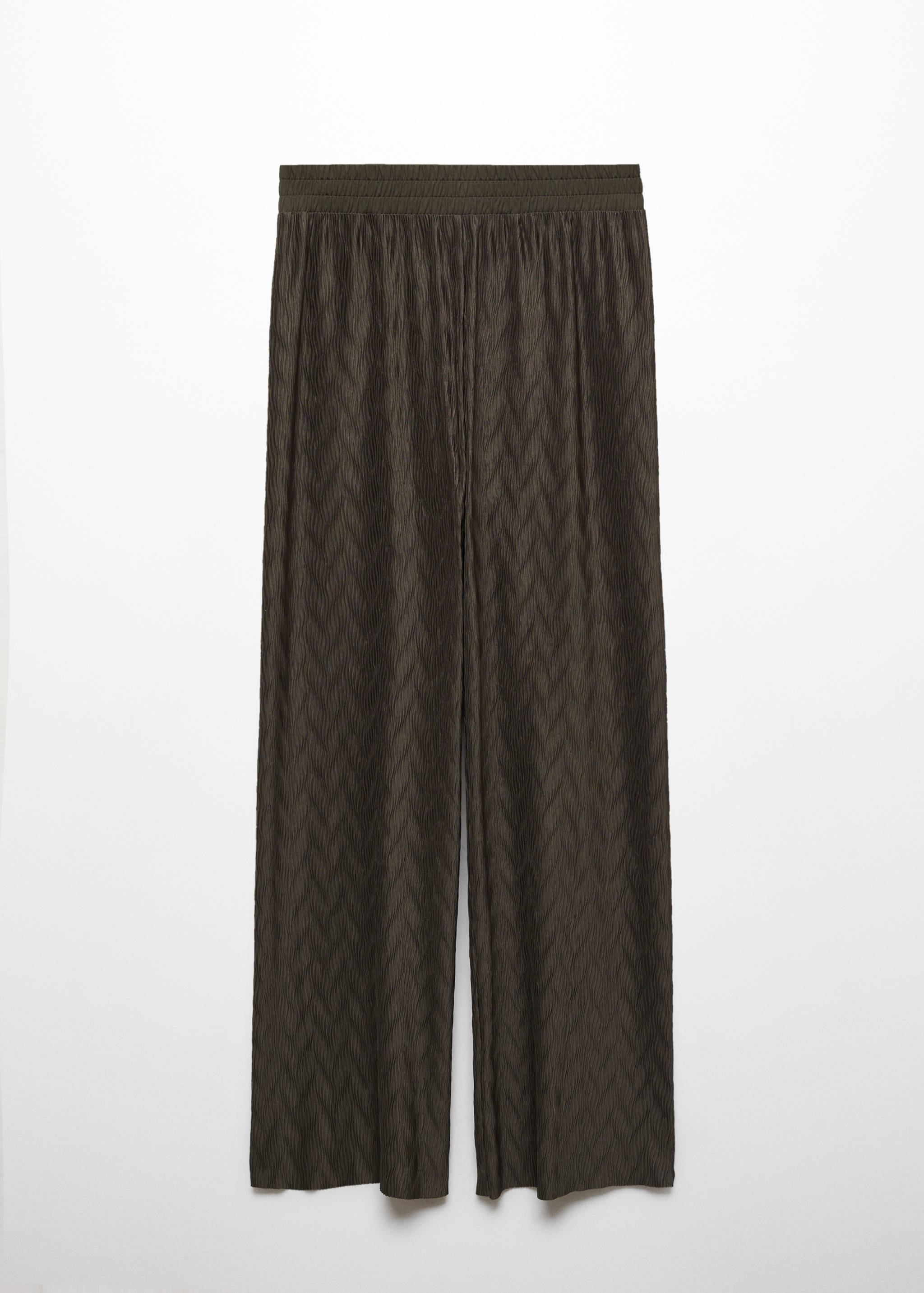 Textured wide leg trousers - Article without model