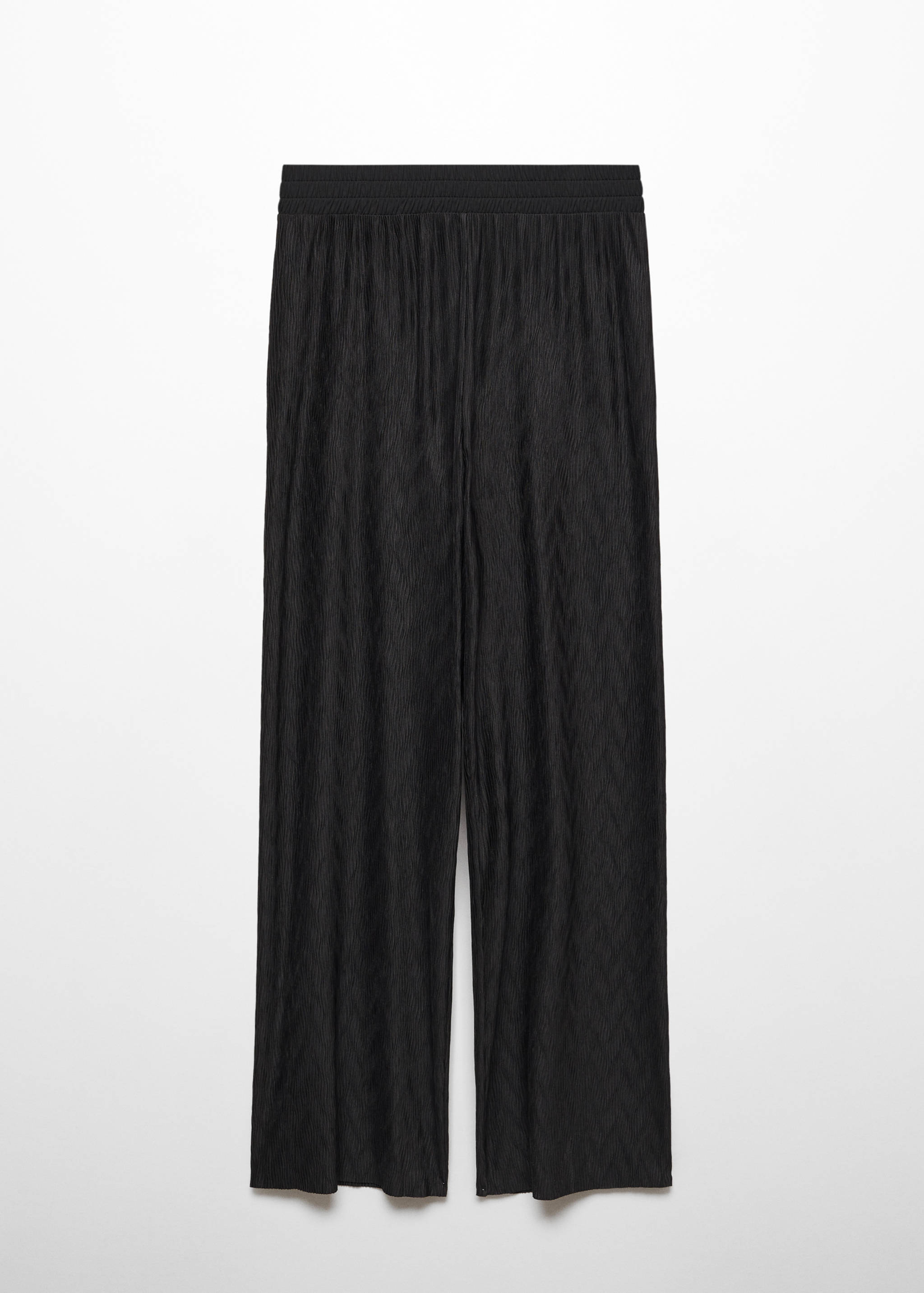 Textured wide leg trousers - Article without model