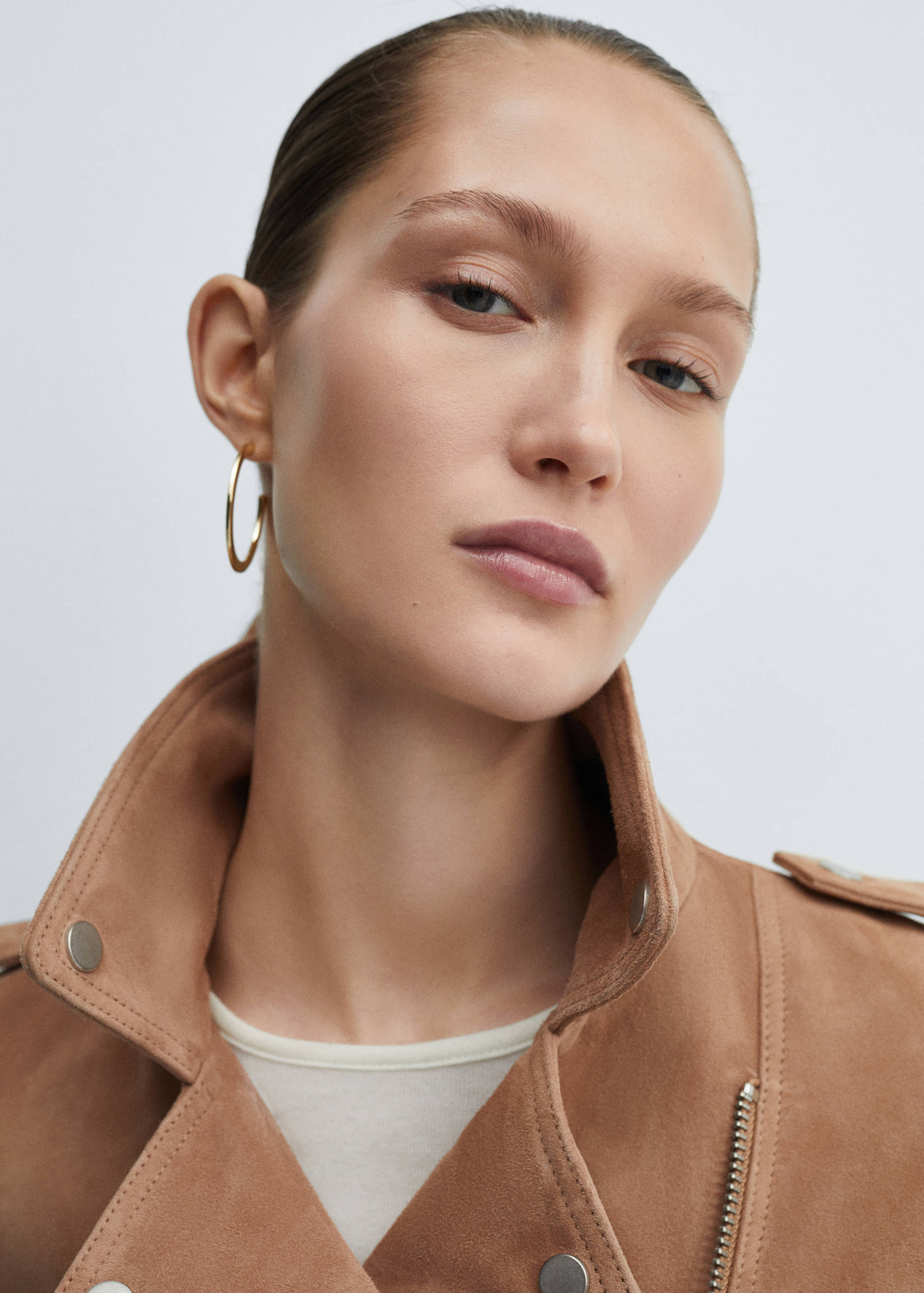 Leather biker jacket - Details of the article 1