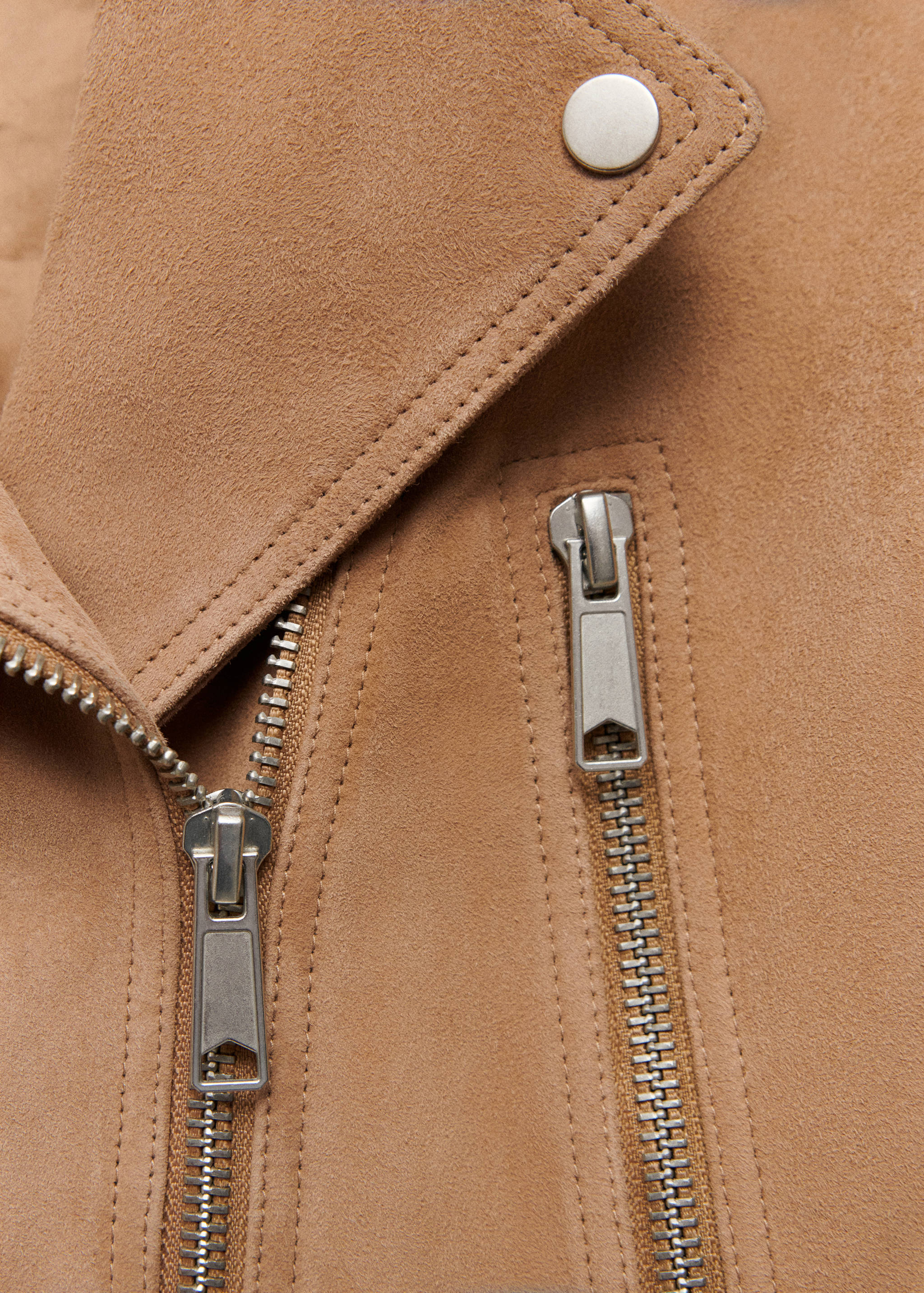 Leather biker jacket - Details of the article 8