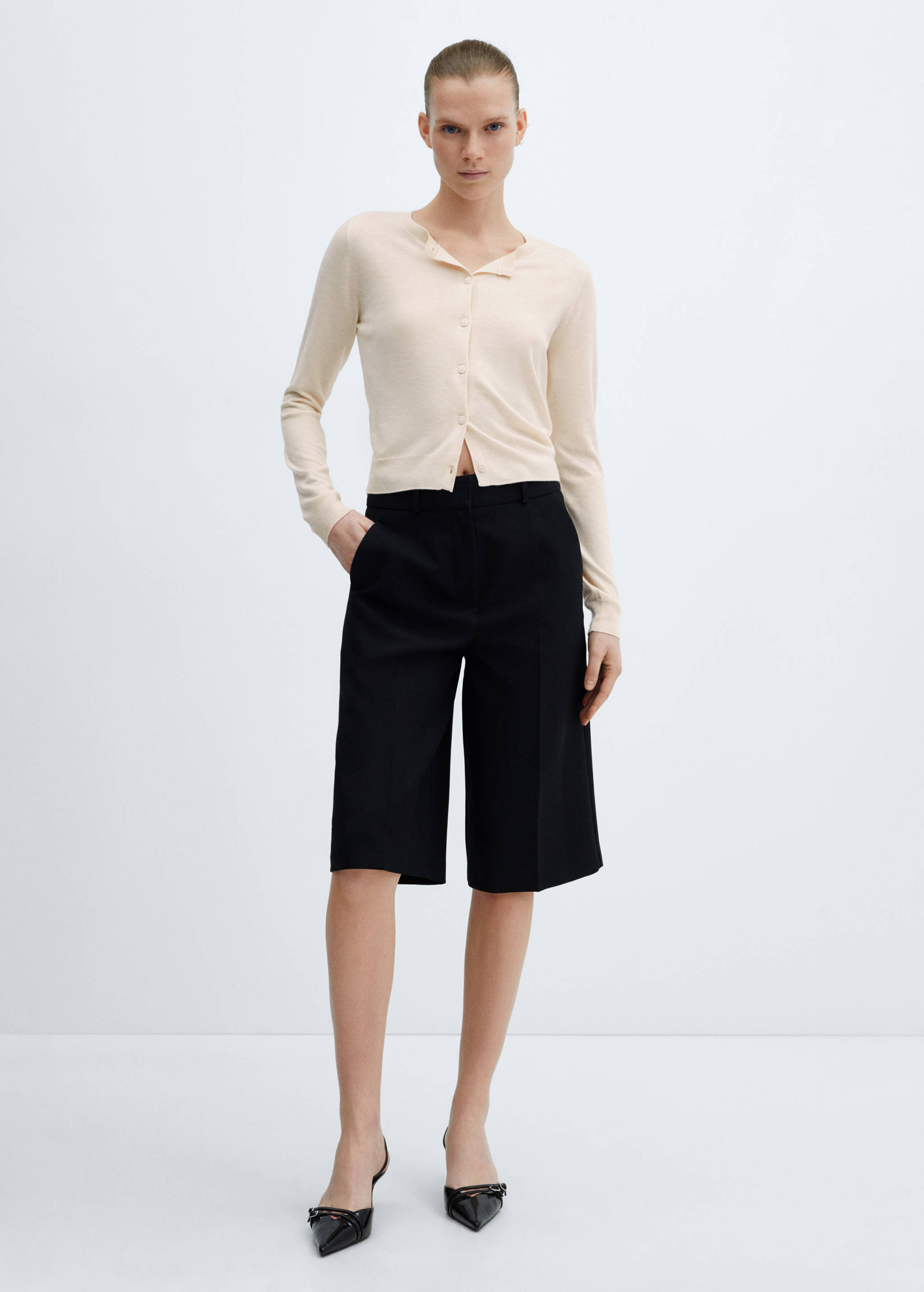 Button knit cardigan - General plane