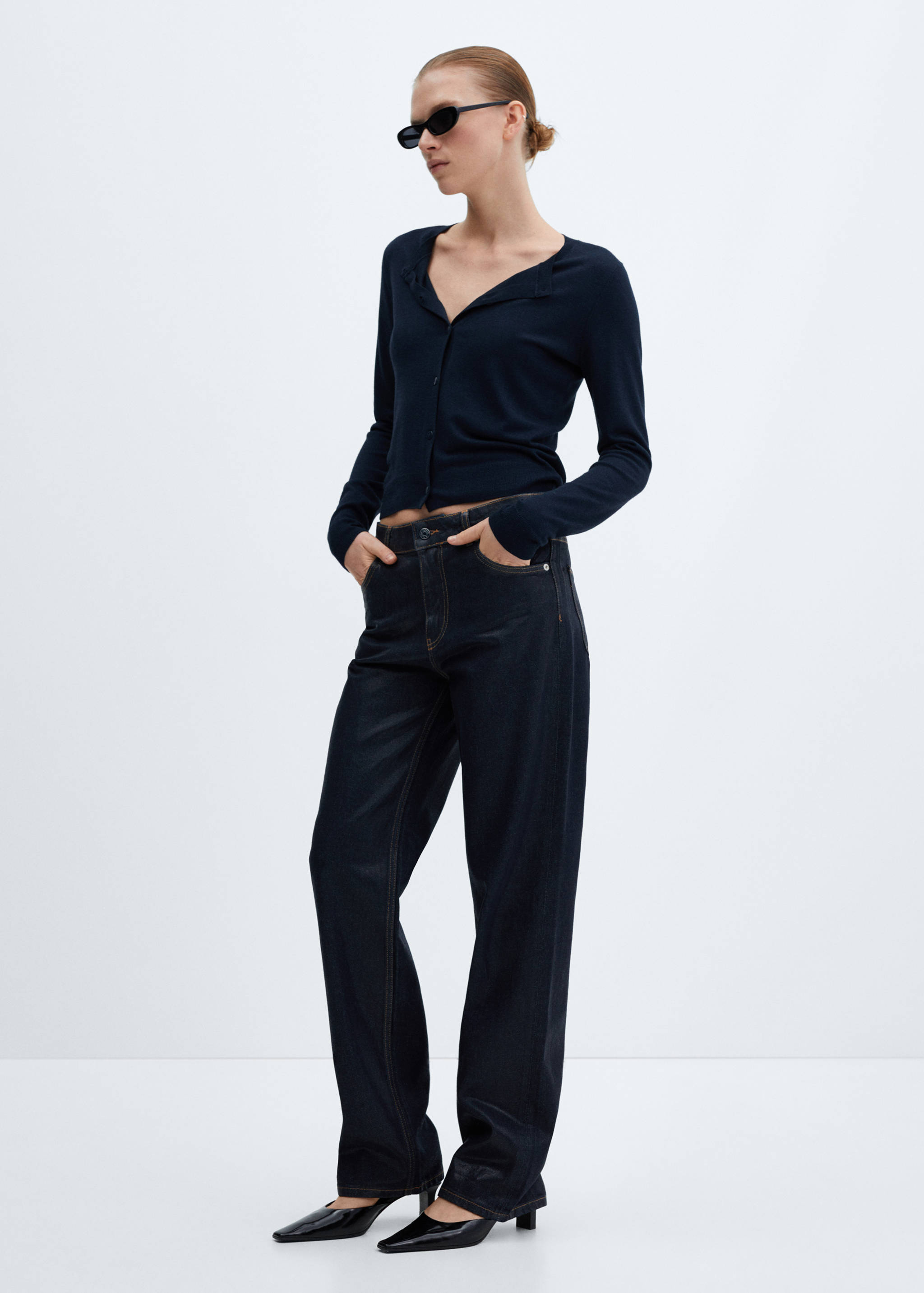 Button knit cardigan - General plane