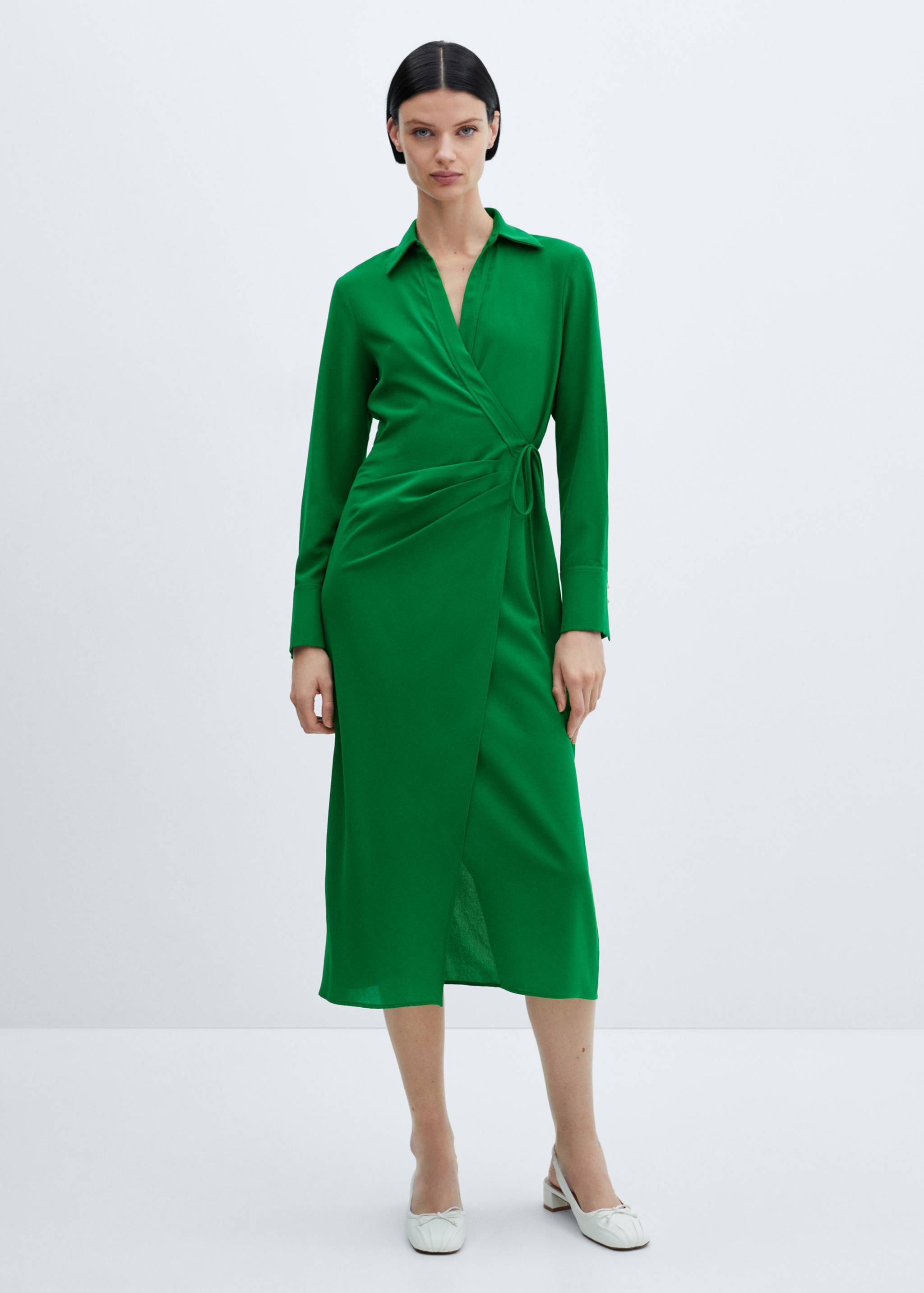 Wrap shirt dress - General plane