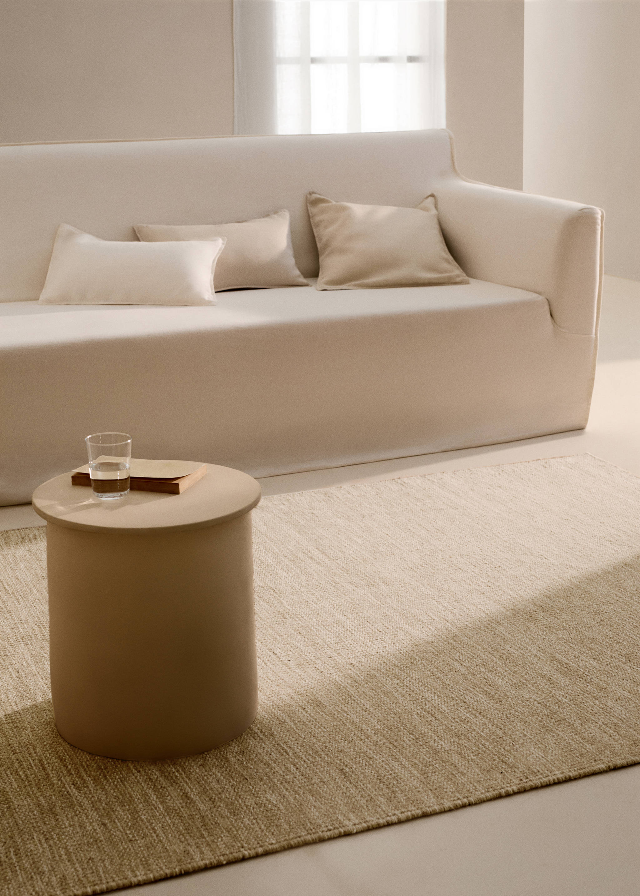 100% wool fringed-thread rug - General plane