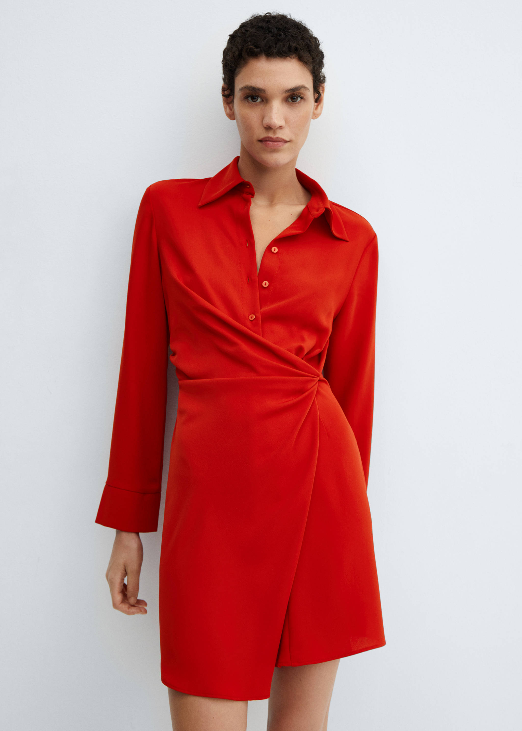 Draped wrap dress - Medium plane