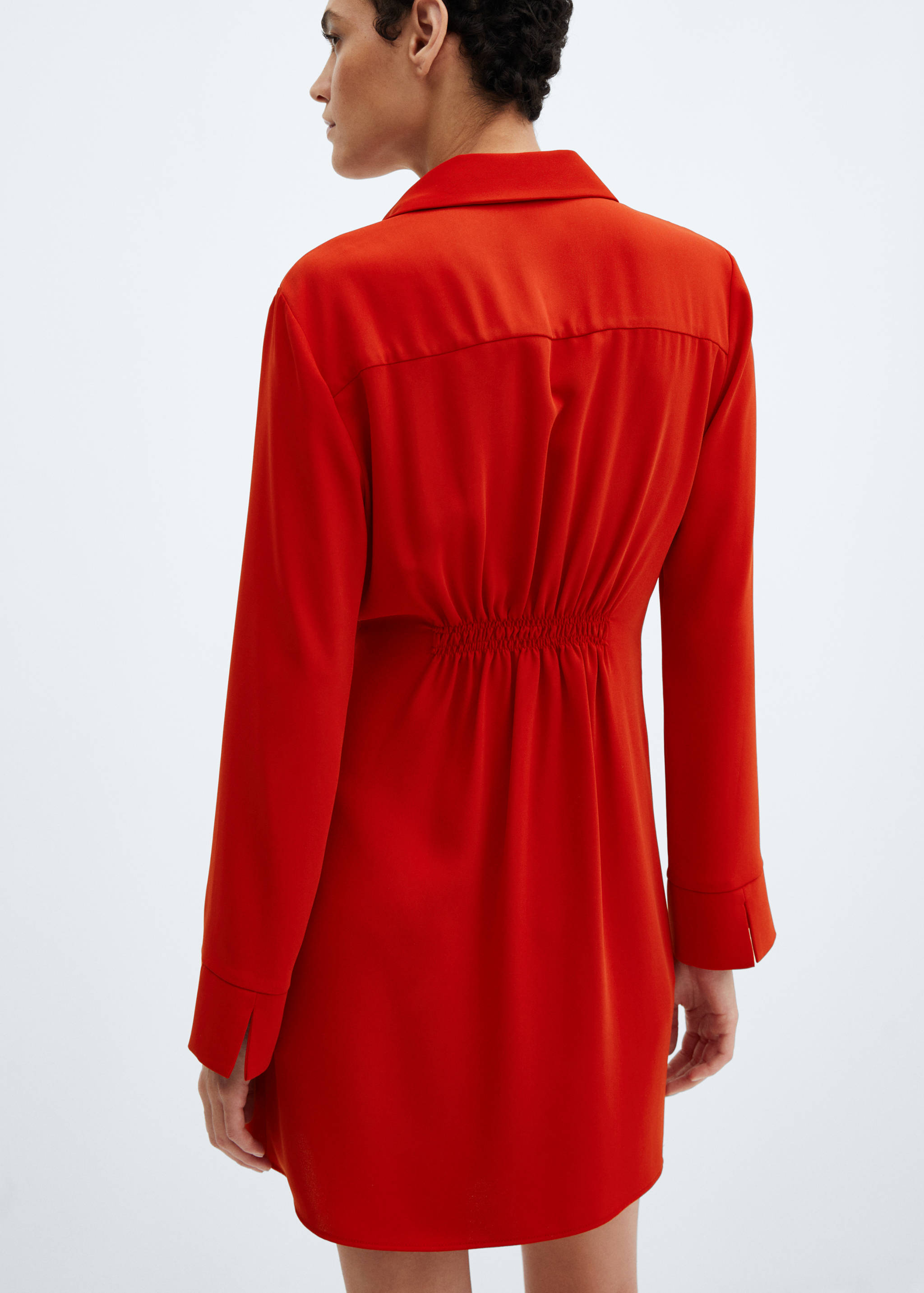 Draped wrap dress - Reverse of the article