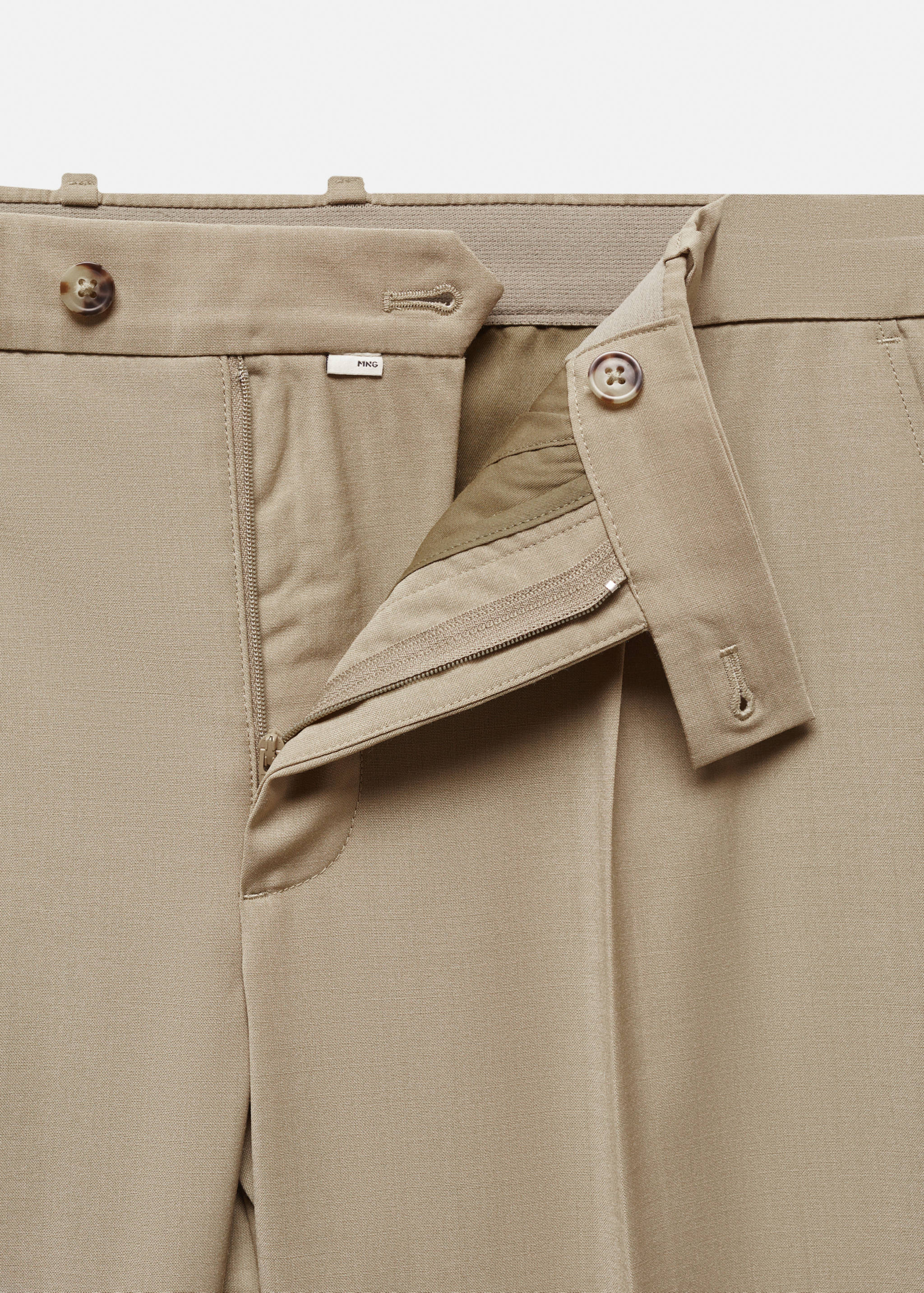 Cold wool pants with pleat detail - Details of the article 8