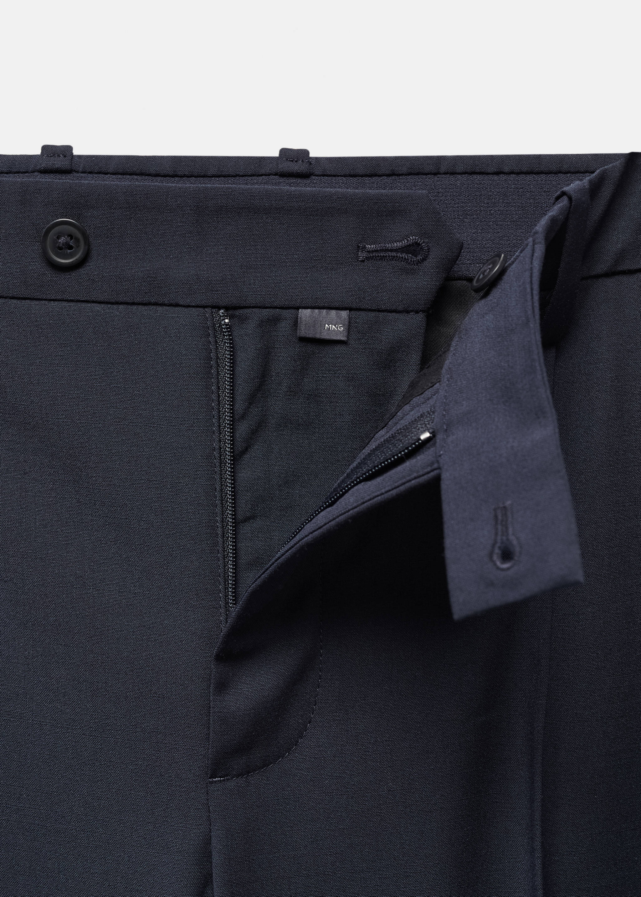 Cold wool pants with pleat detail - Details of the article 8