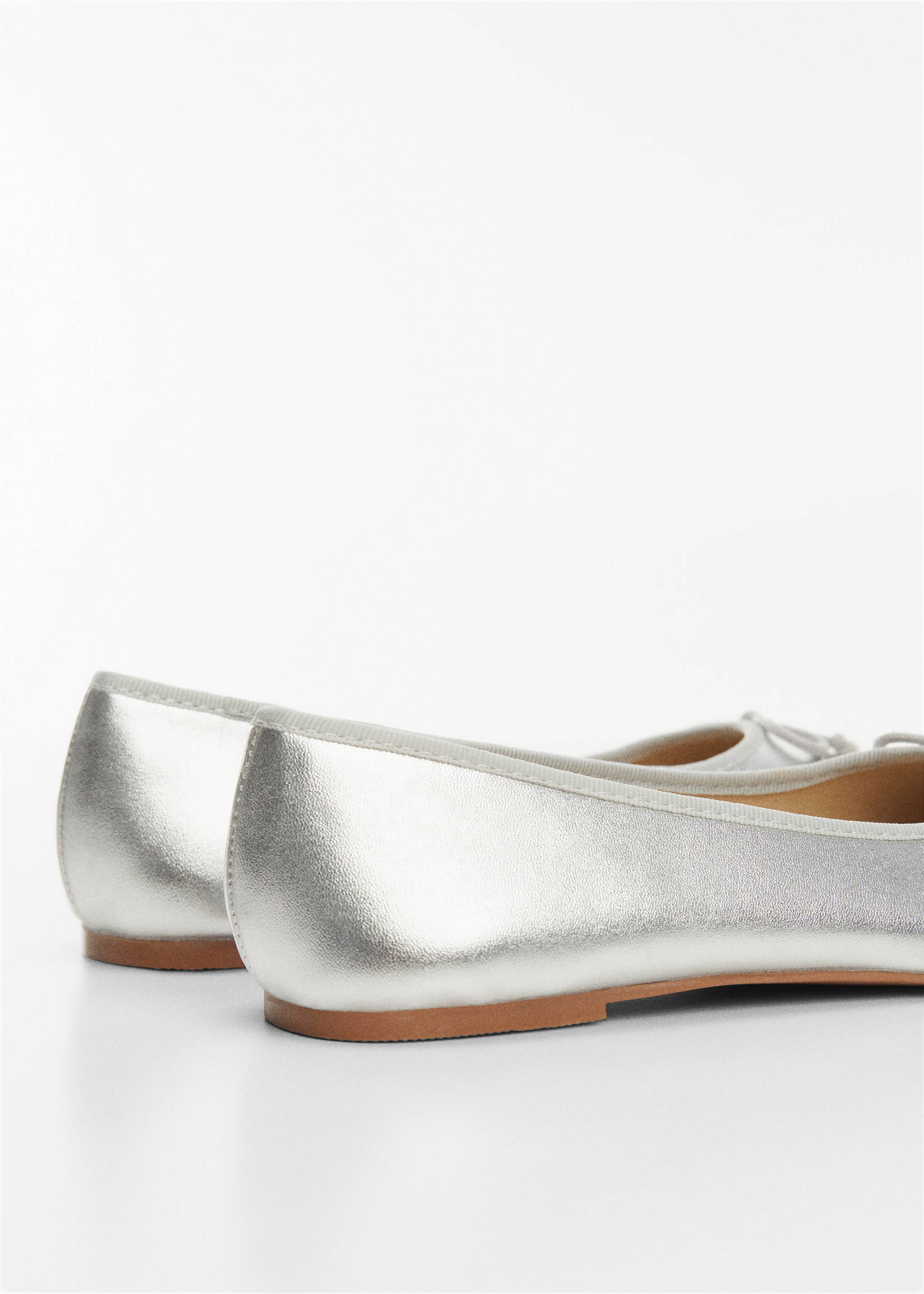 Bow ballerina - Details of the article 1, Silver. Ref: 67074440-00.
