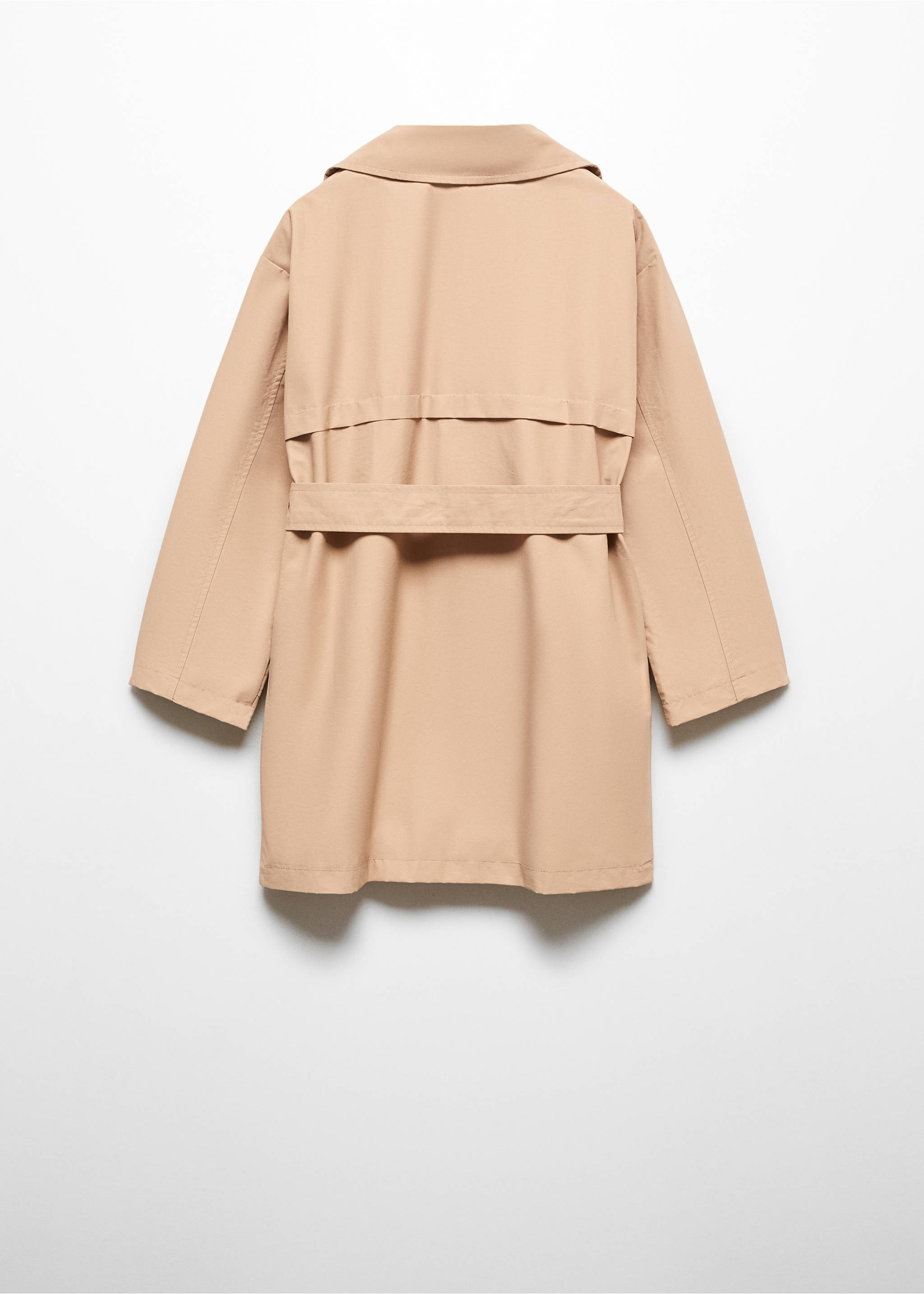 Trench gabardine ceinture - Verso de l’article, Marron moyen. Ref: 67074443-00.