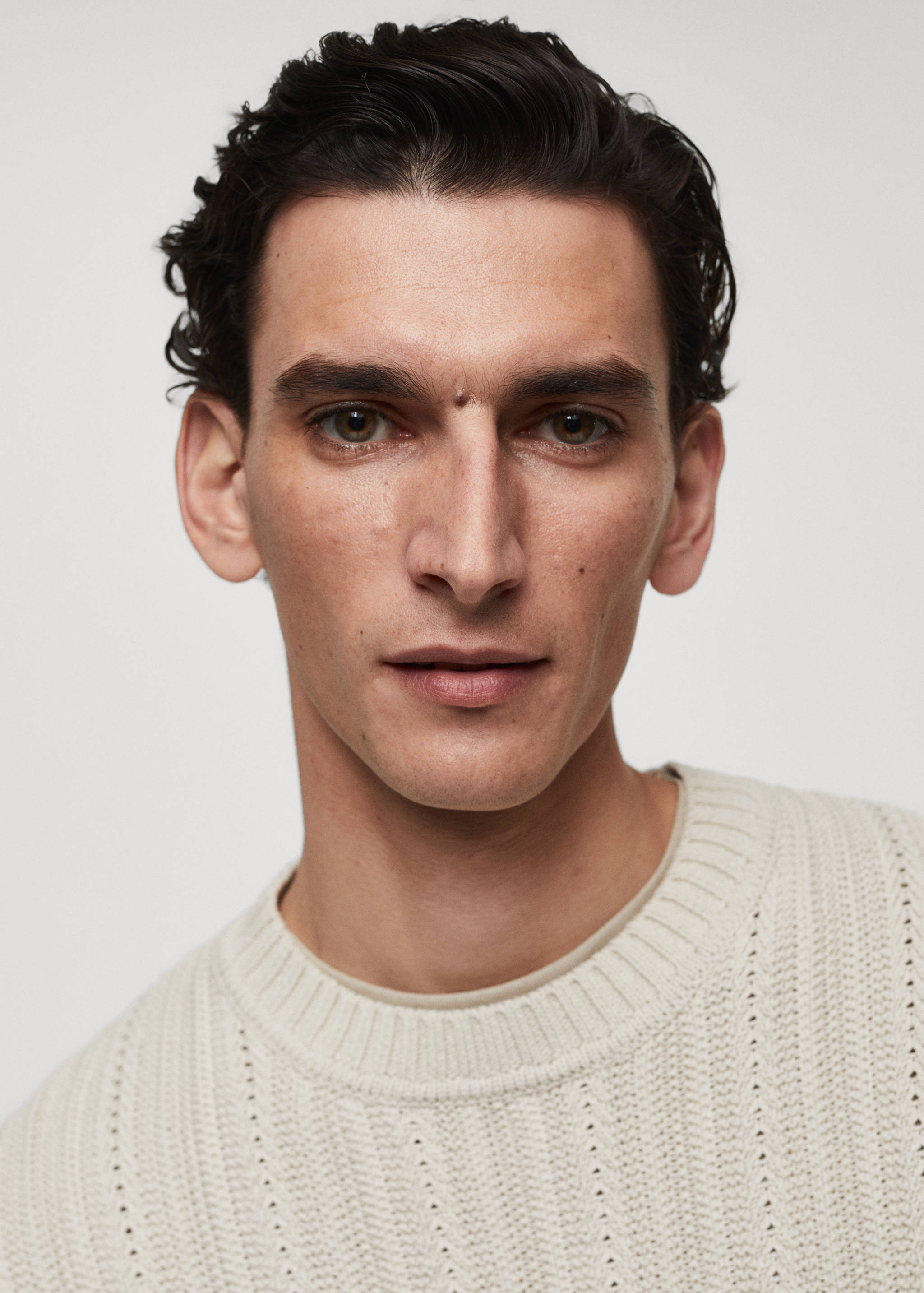 Pull-over combiné maille - Détail de l'article 1