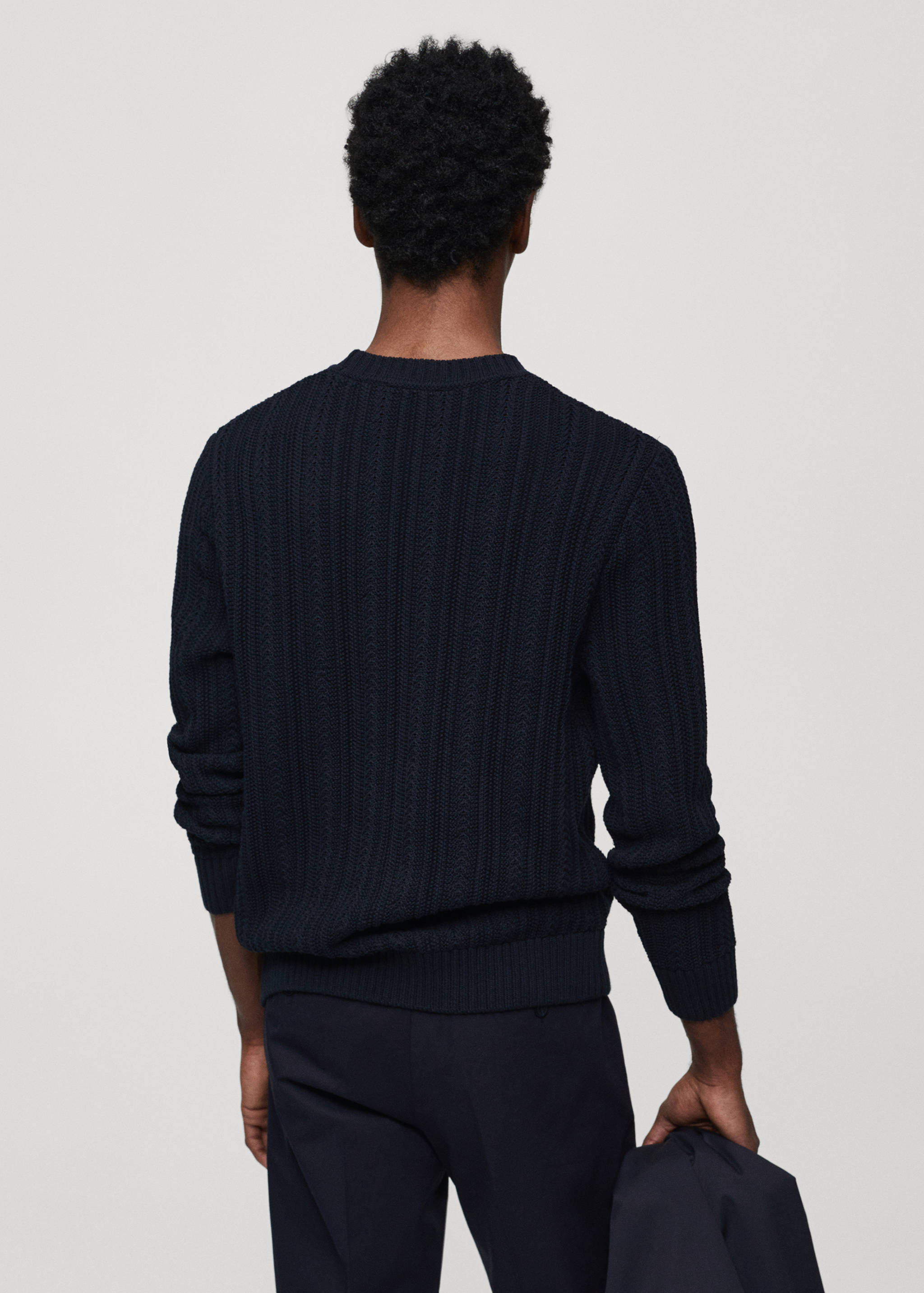 Pull-over combiné maille - Verso de l’article
